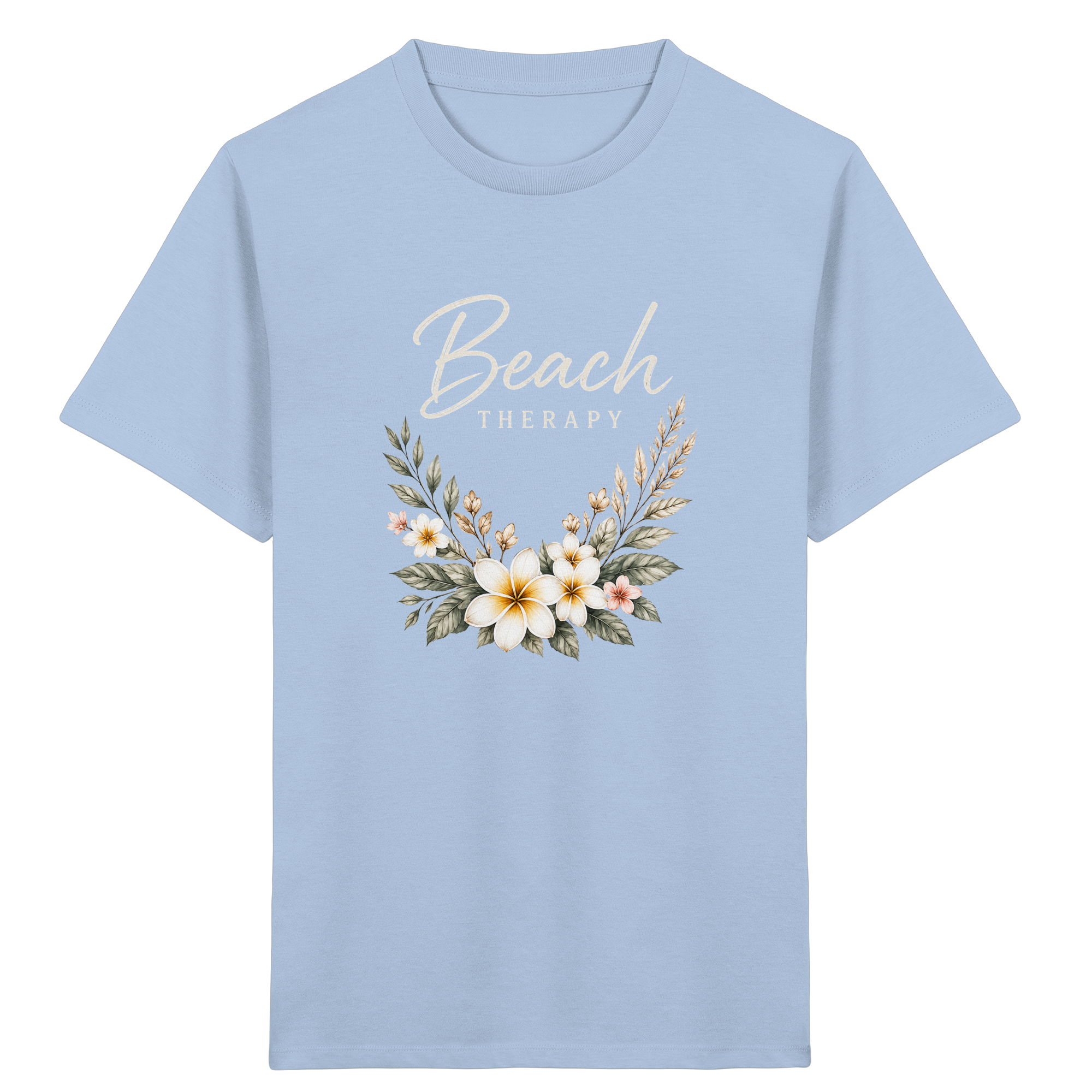 Beach Therapy – Floral Collection | Helle Schrift  - Kids Organic Shirt