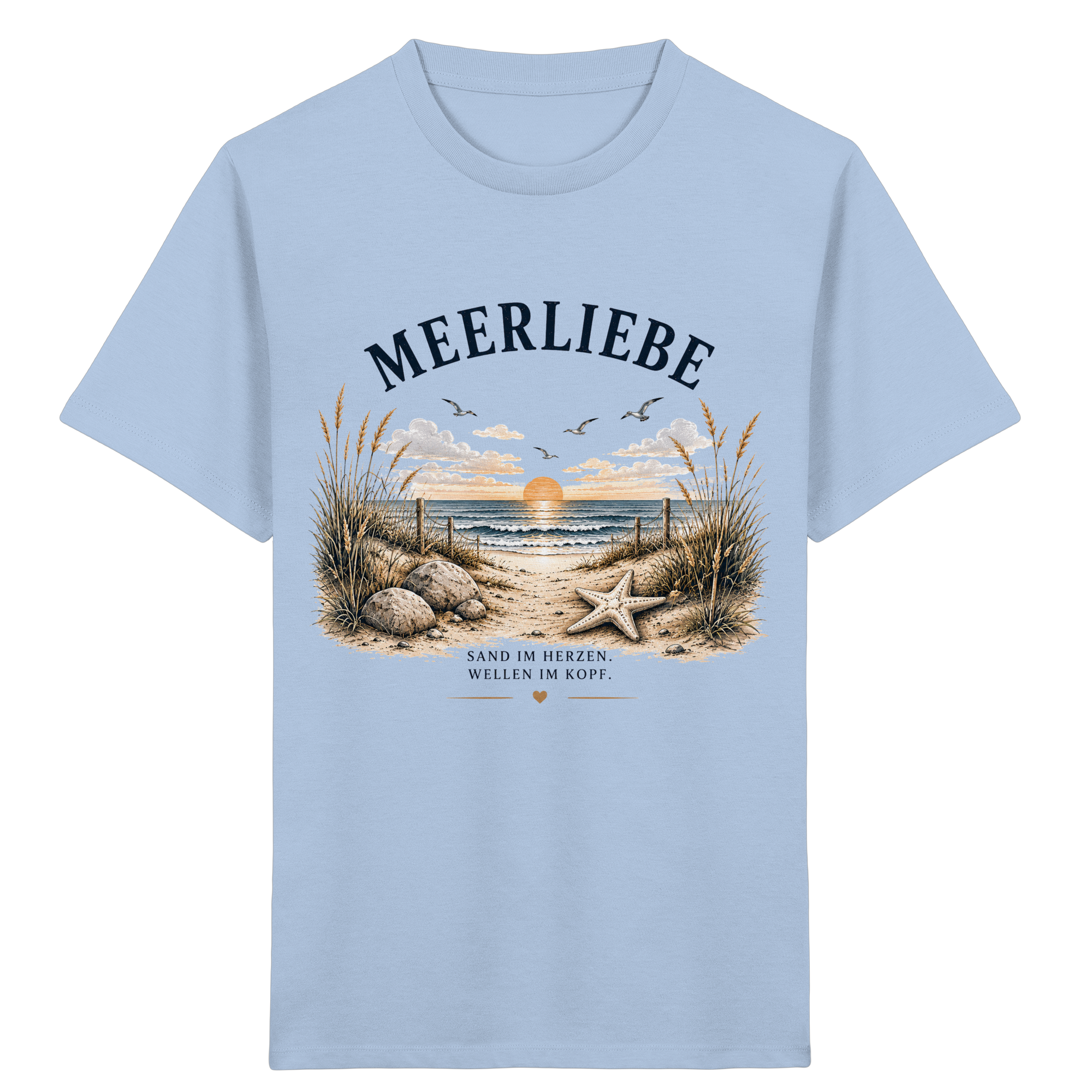 Meerliebe Kinder T-Shirt – Küstengefühl Sea & Soul – Bio Shirt für Kinder
