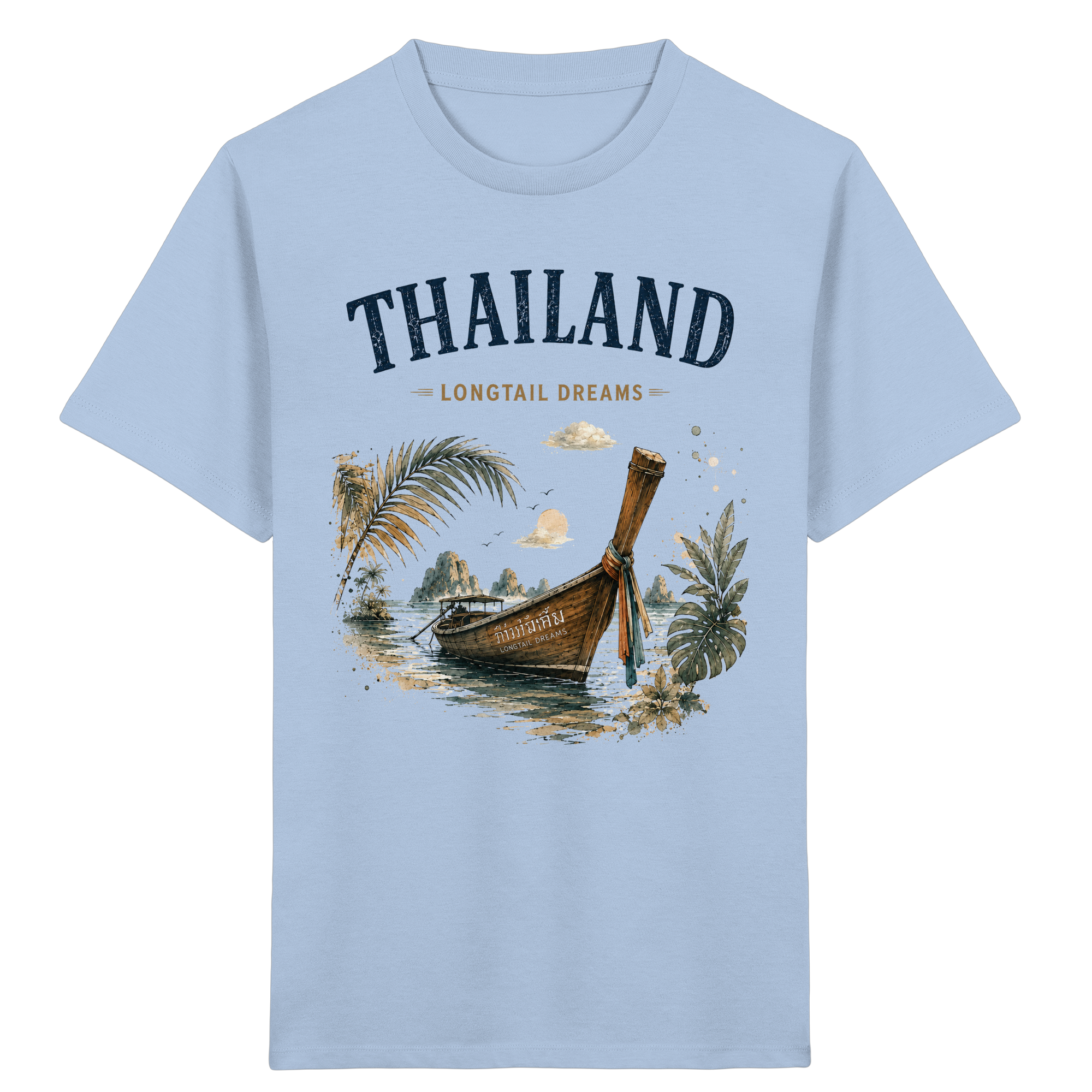 Thailand-Longtail-Dreams-Light-Edition - Kids Organic Shirt