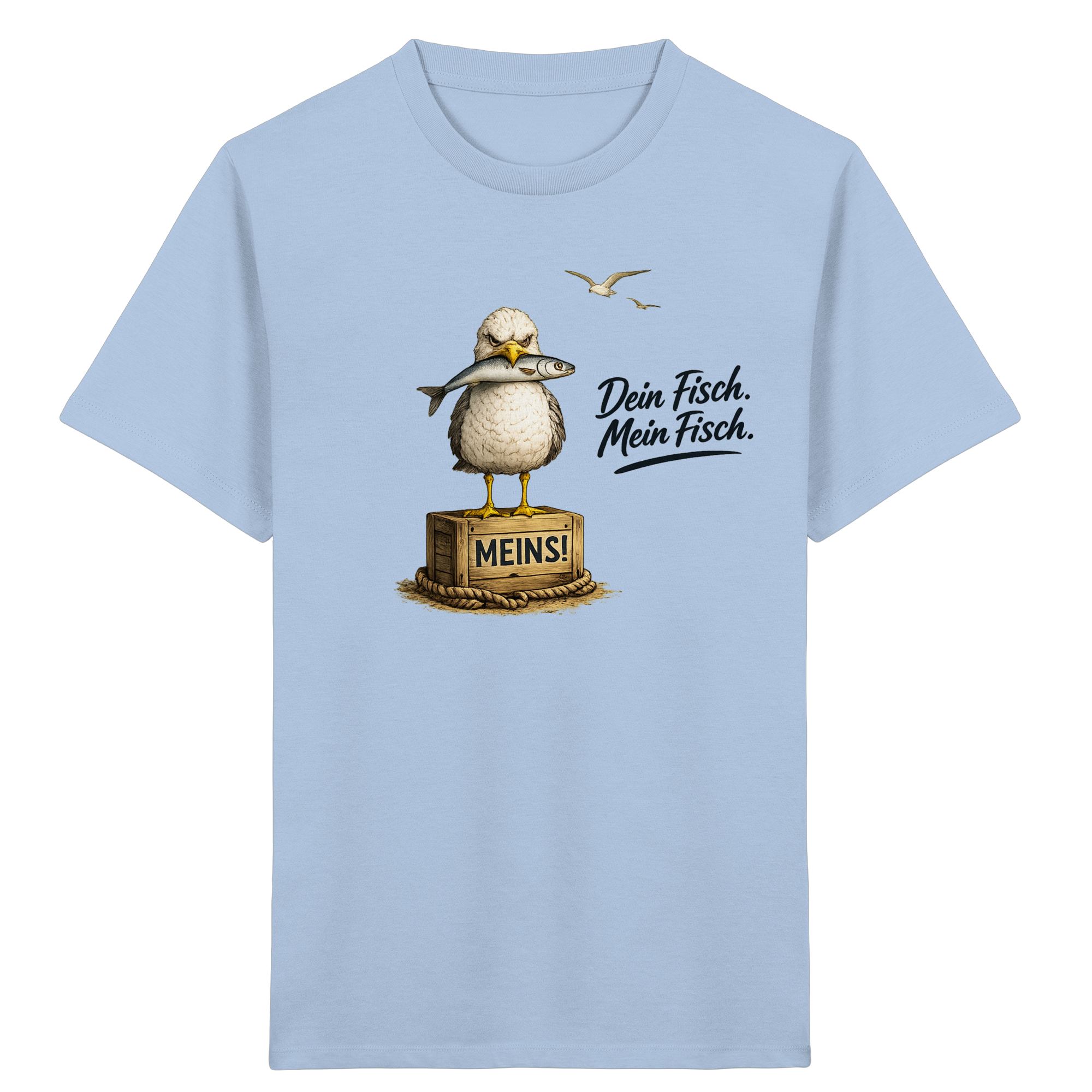 Alpha - Möwe mit Meinung – Dein Fisch. Mein Fisch. | - Kids Organic Shirt