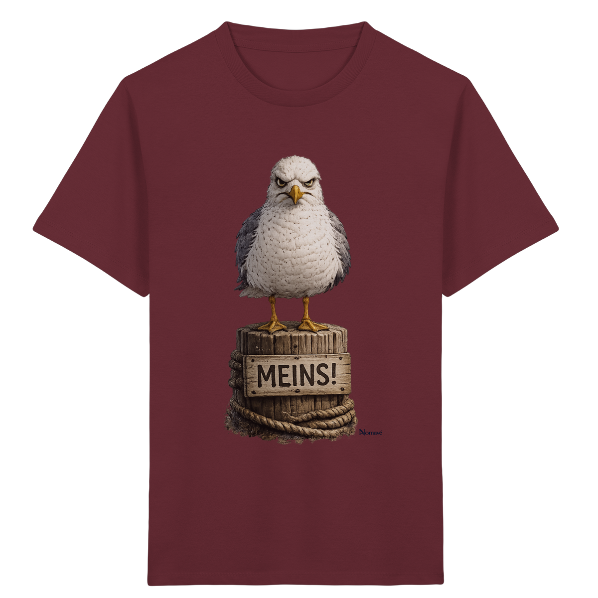 Möwe mit Meinung – MEINS! | - Kids Organic Shirt