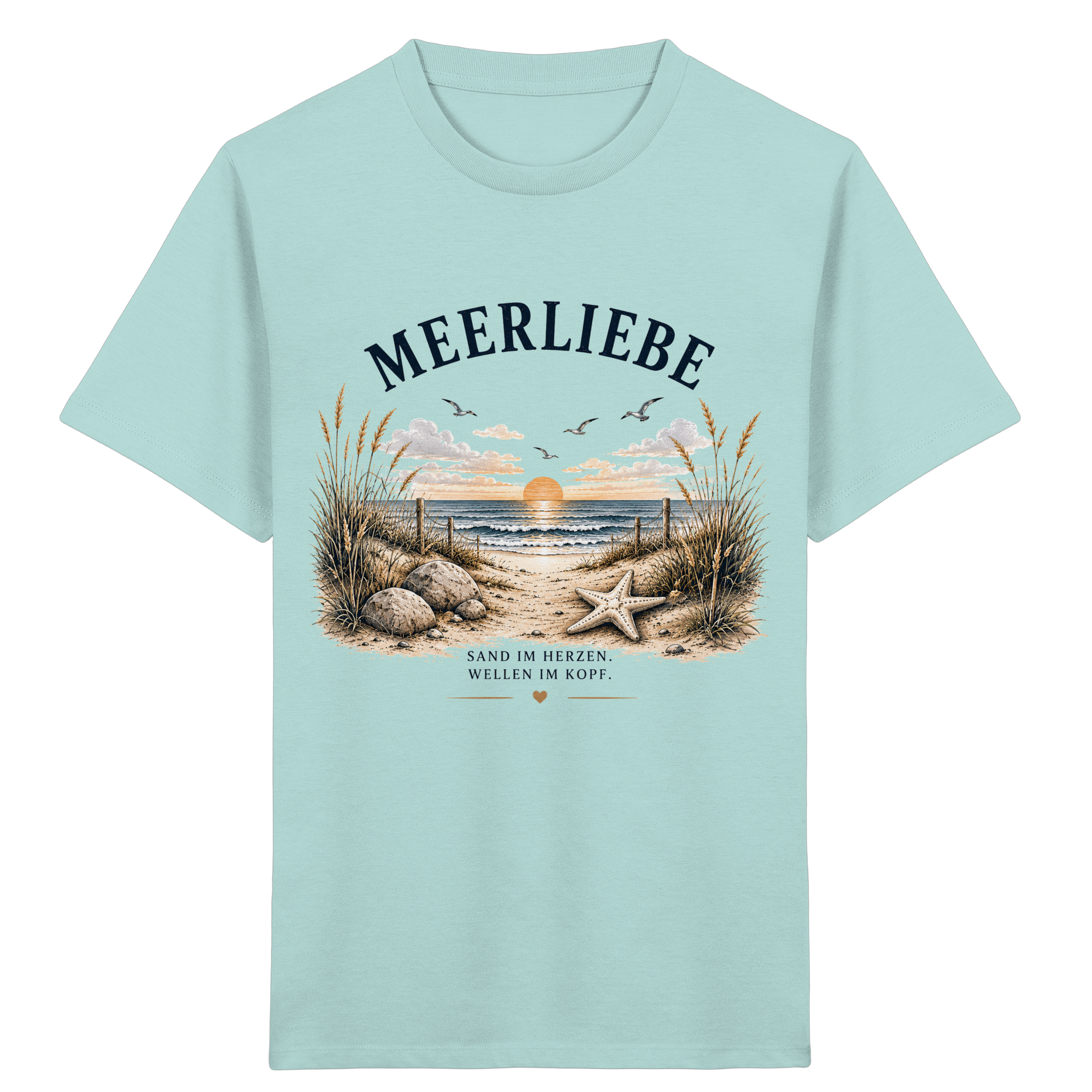 Meerliebe Kinder T-Shirt – Küstengefühl Sea & Soul – Bio Shirt für Kinder