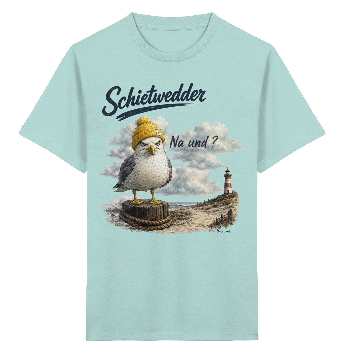 Alpha Möwe – Schietwedder? Na und! - Kids Organic Shirt