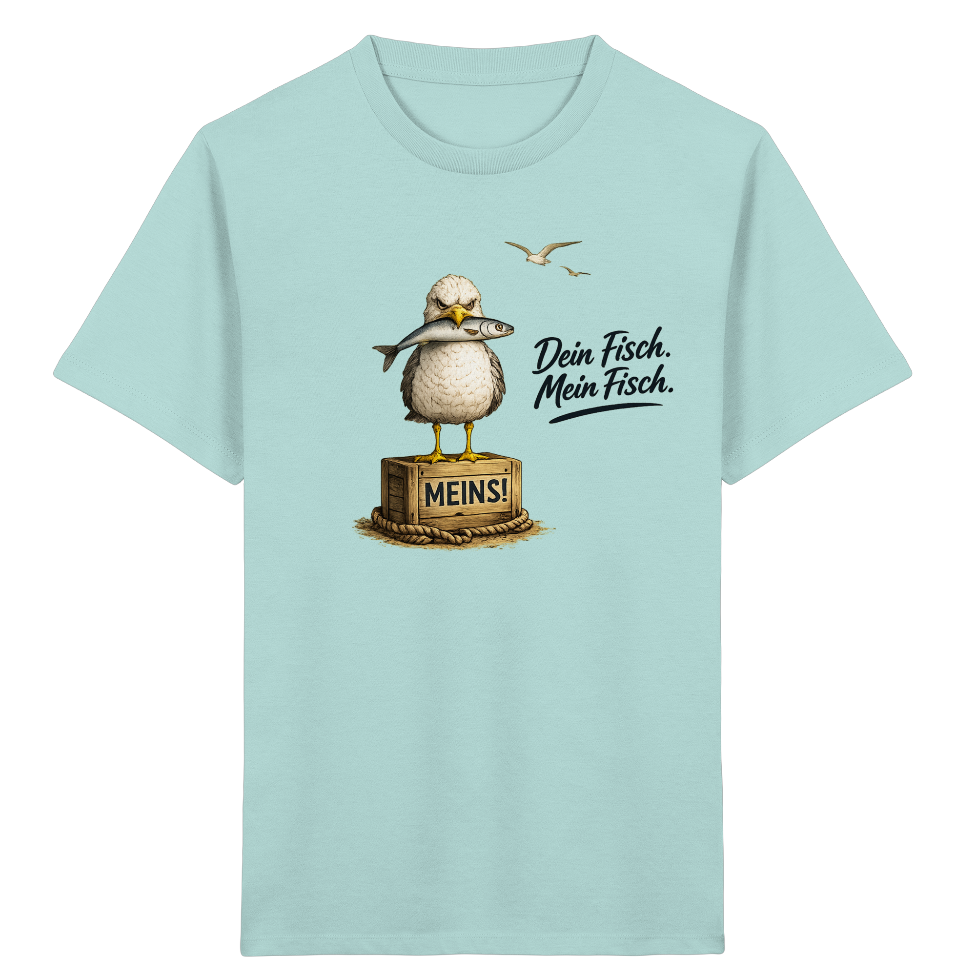 Alpha - Möwe mit Meinung – Dein Fisch. Mein Fisch. | - Kids Organic Shirt