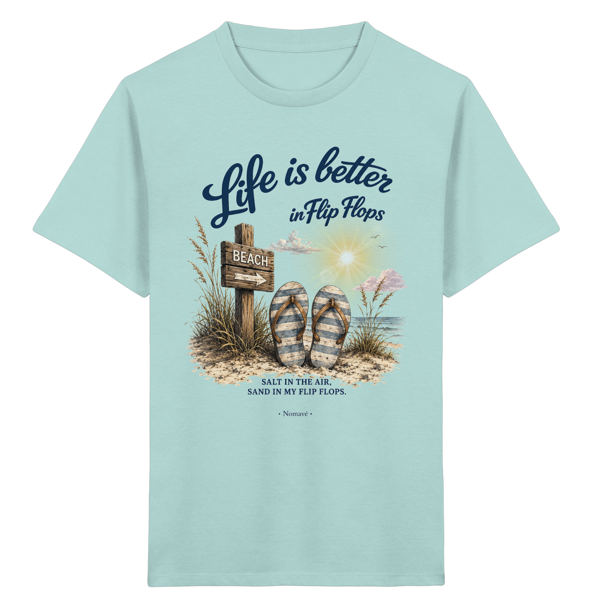 Life is better in Flip Flops – Bio Kinder T-Shirt