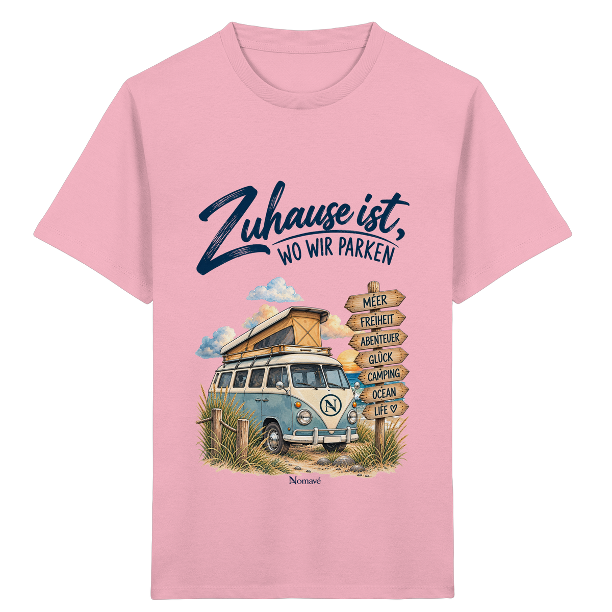 Zuhause ist, wo wir parken – Vanlife & Camping - Kinder Bio Shirt