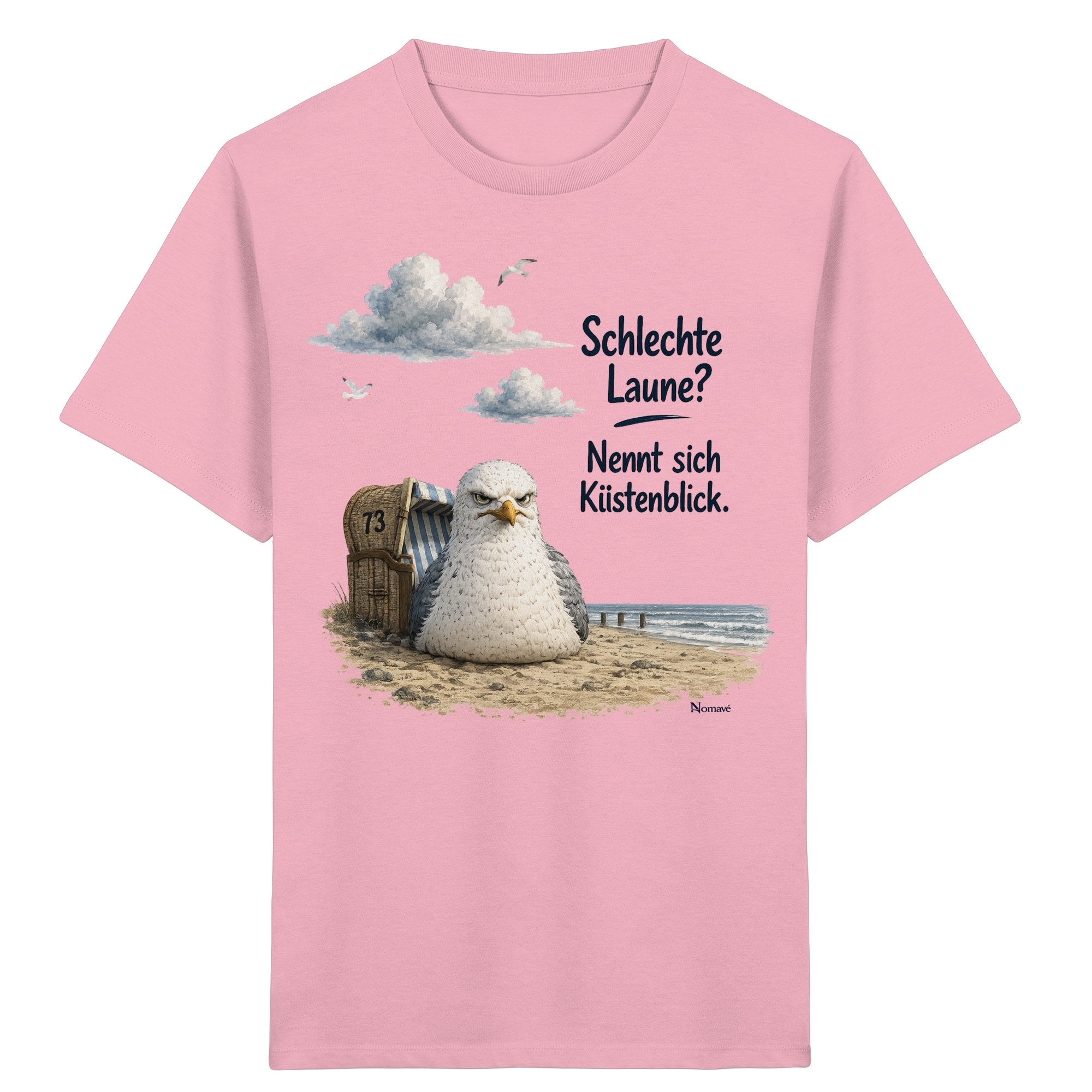 Maritimer Küstenhumor Möwen Motiv für Ostsee und Nordseefans und Meerliebhaber - Kids Organic Shirt