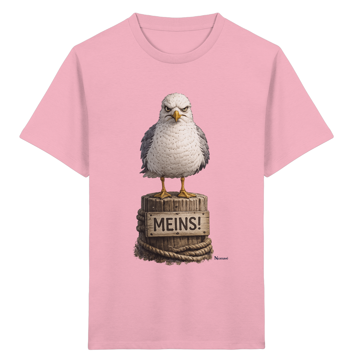 Möwe mit Meinung – MEINS! | - Kids Organic Shirt