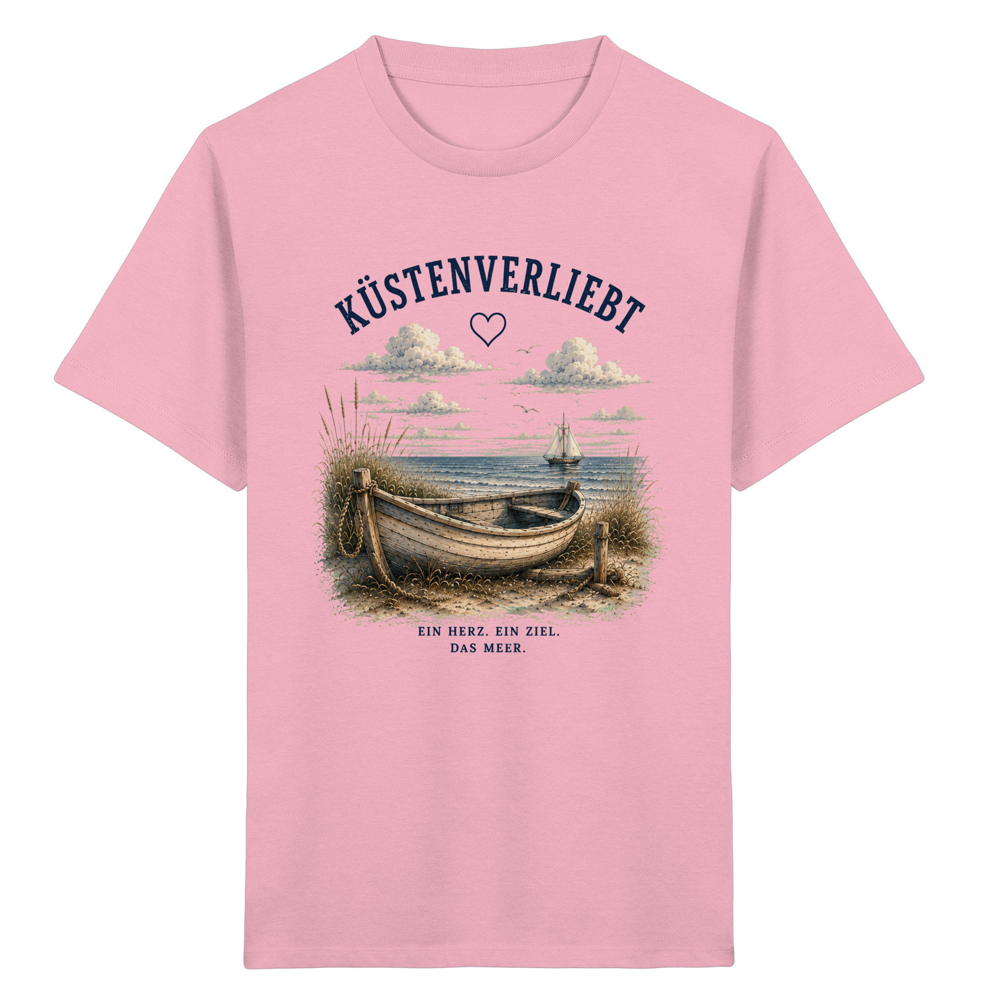 Küstenverliebt Kinder T-Shirt – Zuhause ist, wo das Meer ist | Küstengefühl Kids Shirt
