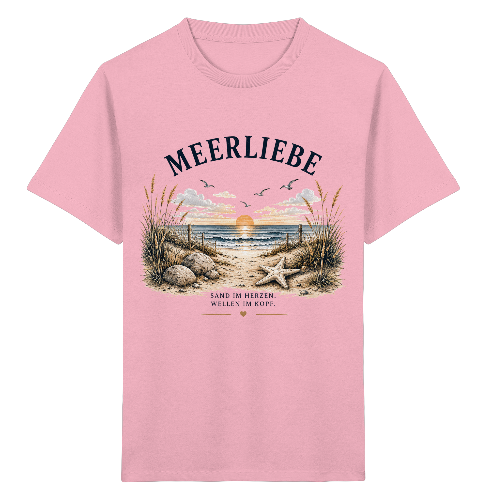 Meerliebe Kinder T-Shirt – Küstengefühl Sea & Soul – Bio Shirt für Kinder