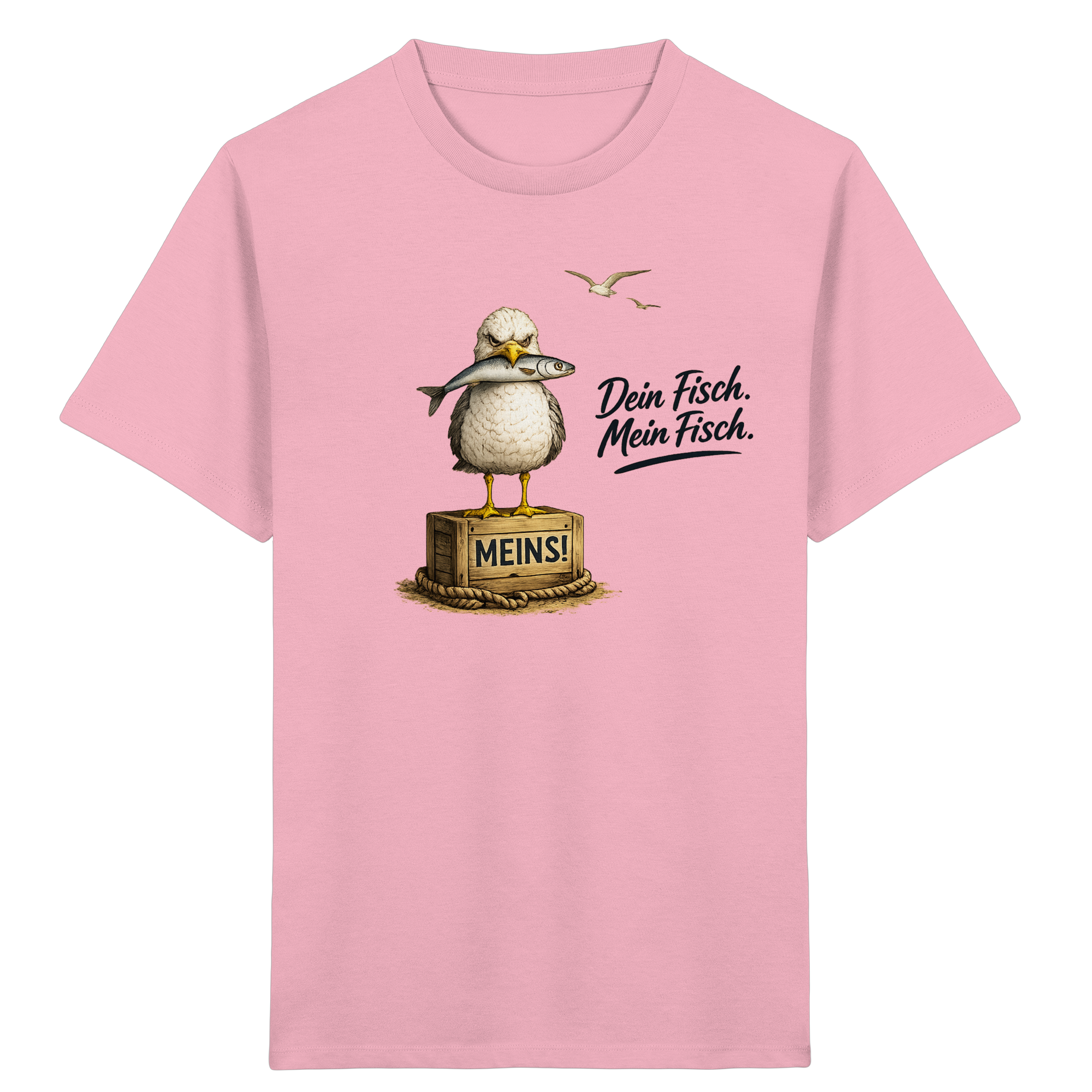 Alpha - Möwe mit Meinung – Dein Fisch. Mein Fisch. | - Kids Organic Shirt
