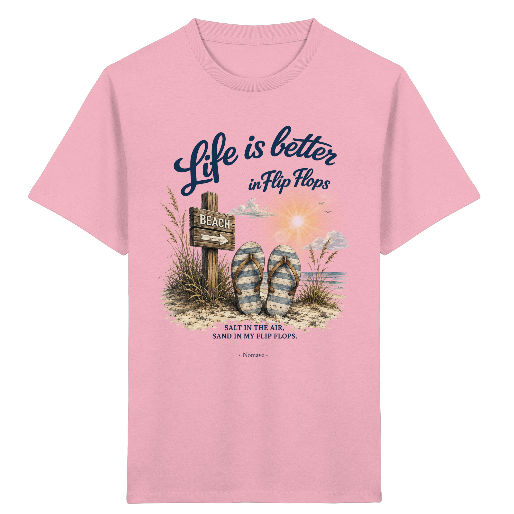 Life is better in Flip Flops – Bio Kinder T-Shirt