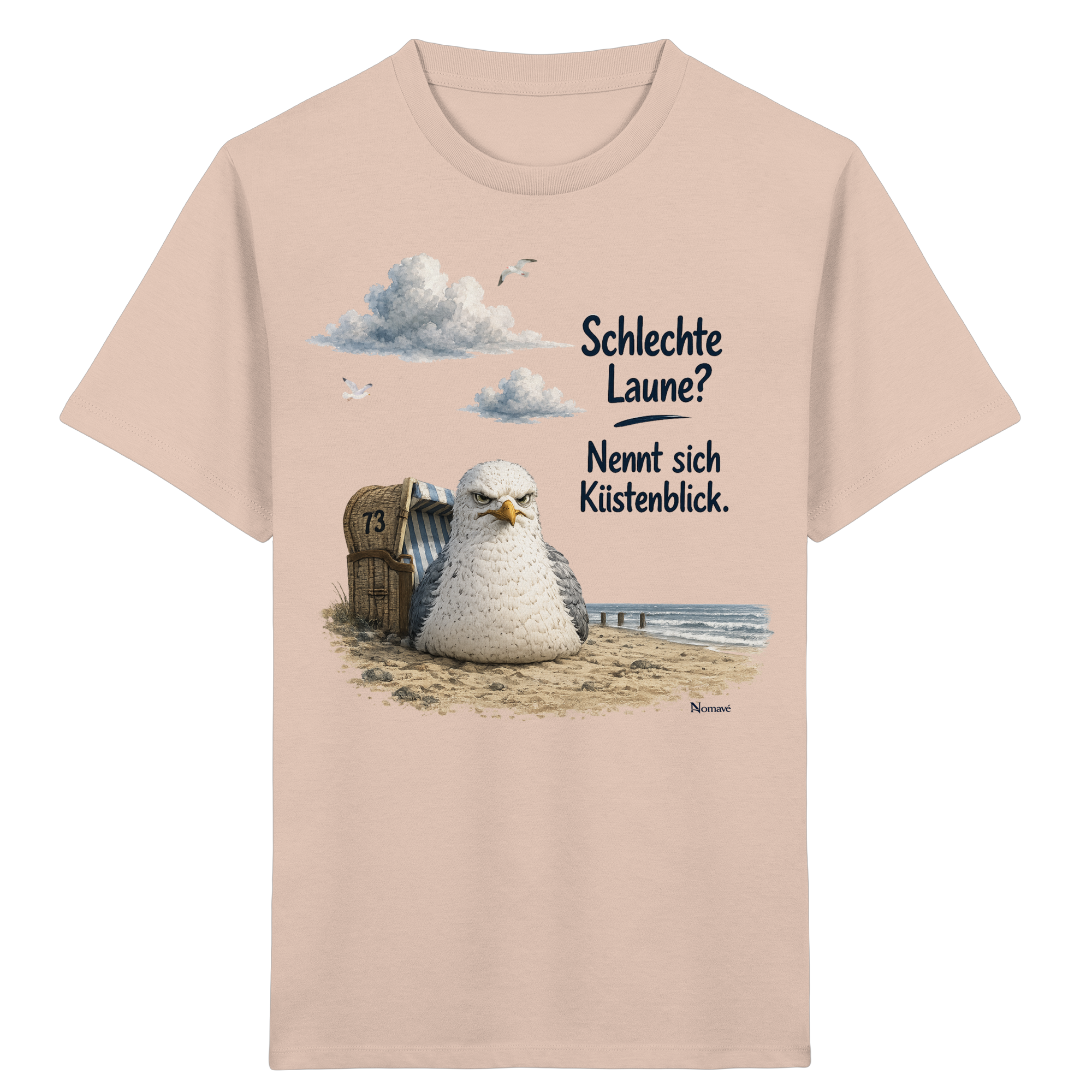 Maritimer Küstenhumor Möwen Motiv für Ostsee und Nordseefans und Meerliebhaber - Kids Organic Shirt