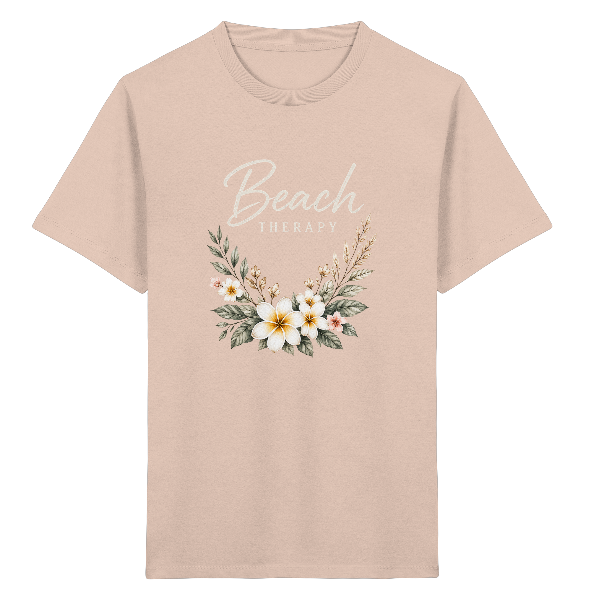 Beach Therapy – Floral Collection | Helle Schrift  - Kids Organic Shirt