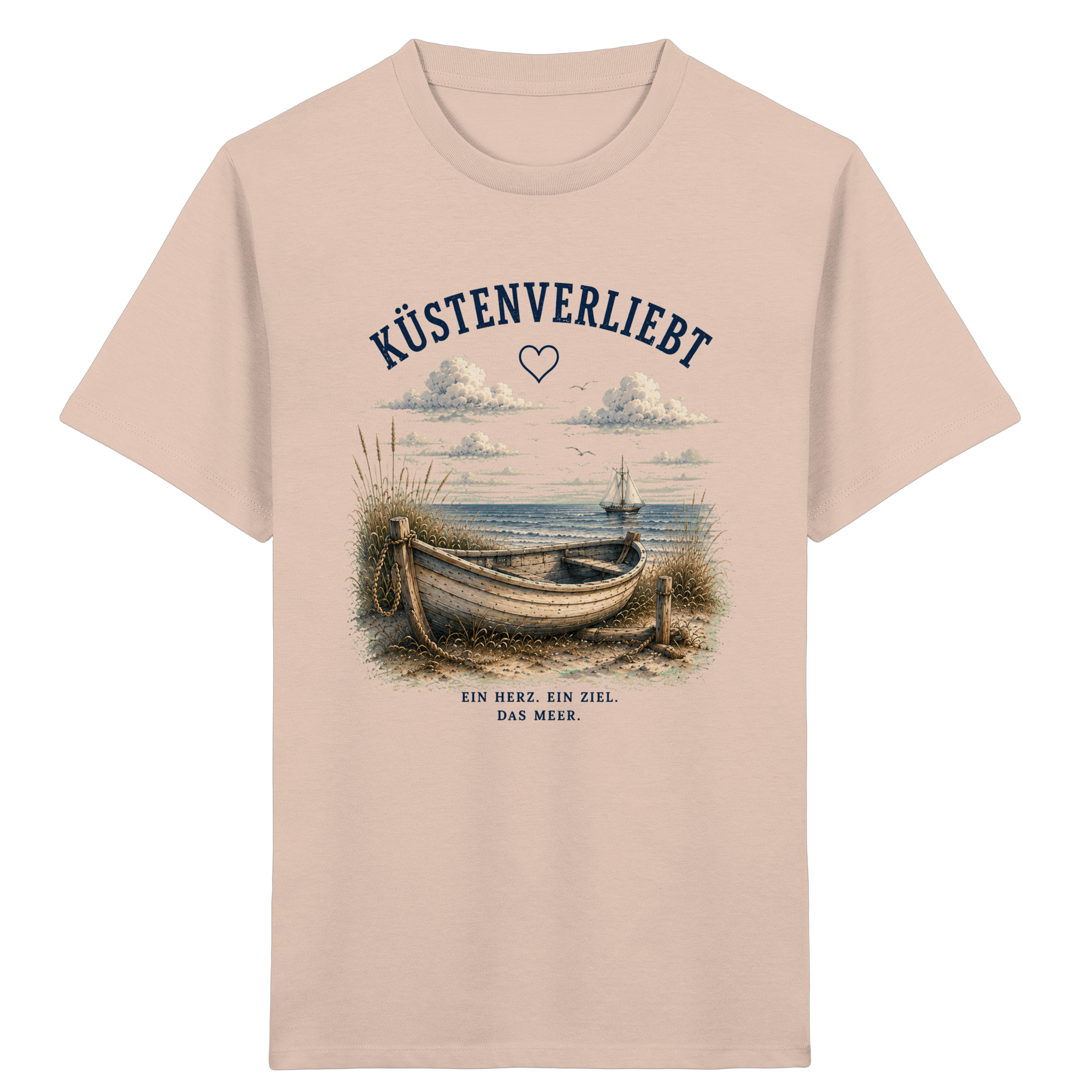 Küstenverliebt Kinder T-Shirt – Zuhause ist, wo das Meer ist | Küstengefühl Kids Shirt