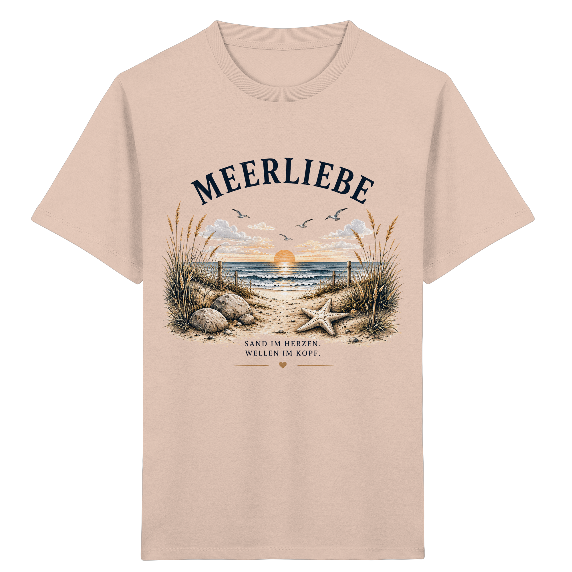 Meerliebe Kinder T-Shirt – Küstengefühl Sea & Soul – Bio Shirt für Kinder