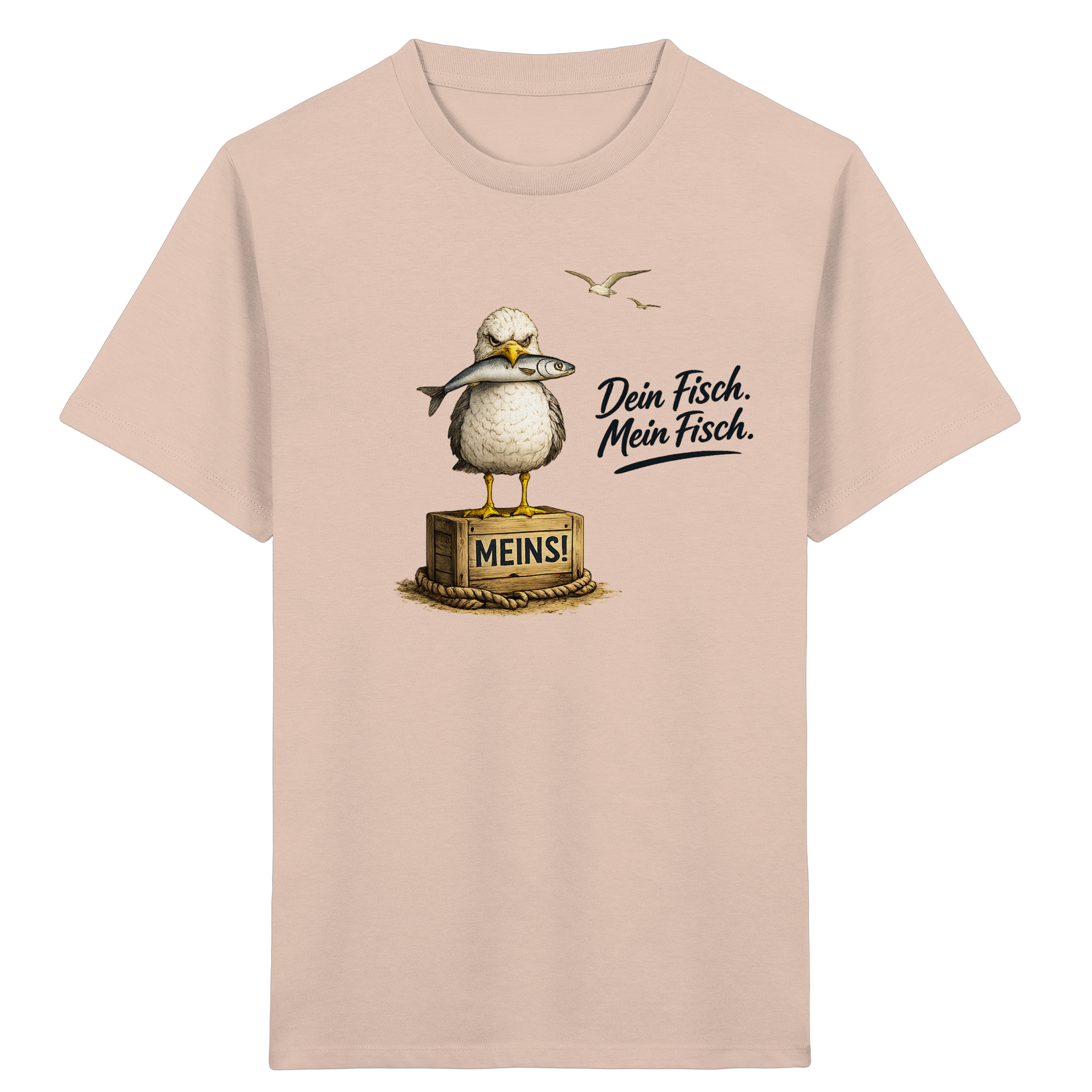Alpha - Möwe mit Meinung – Dein Fisch. Mein Fisch. | - Kids Organic Shirt
