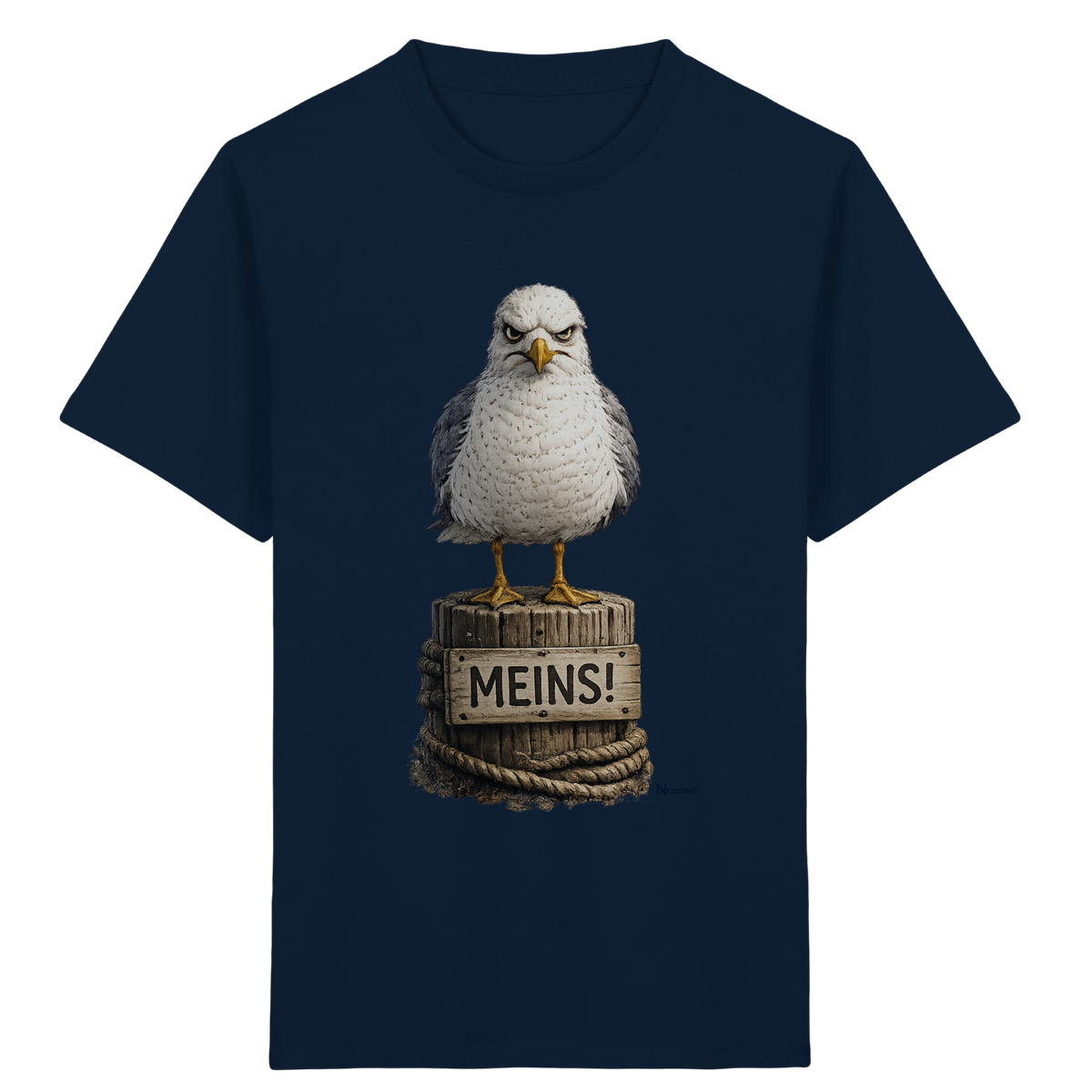 Möwe mit Meinung – MEINS! | - Kids Organic Shirt