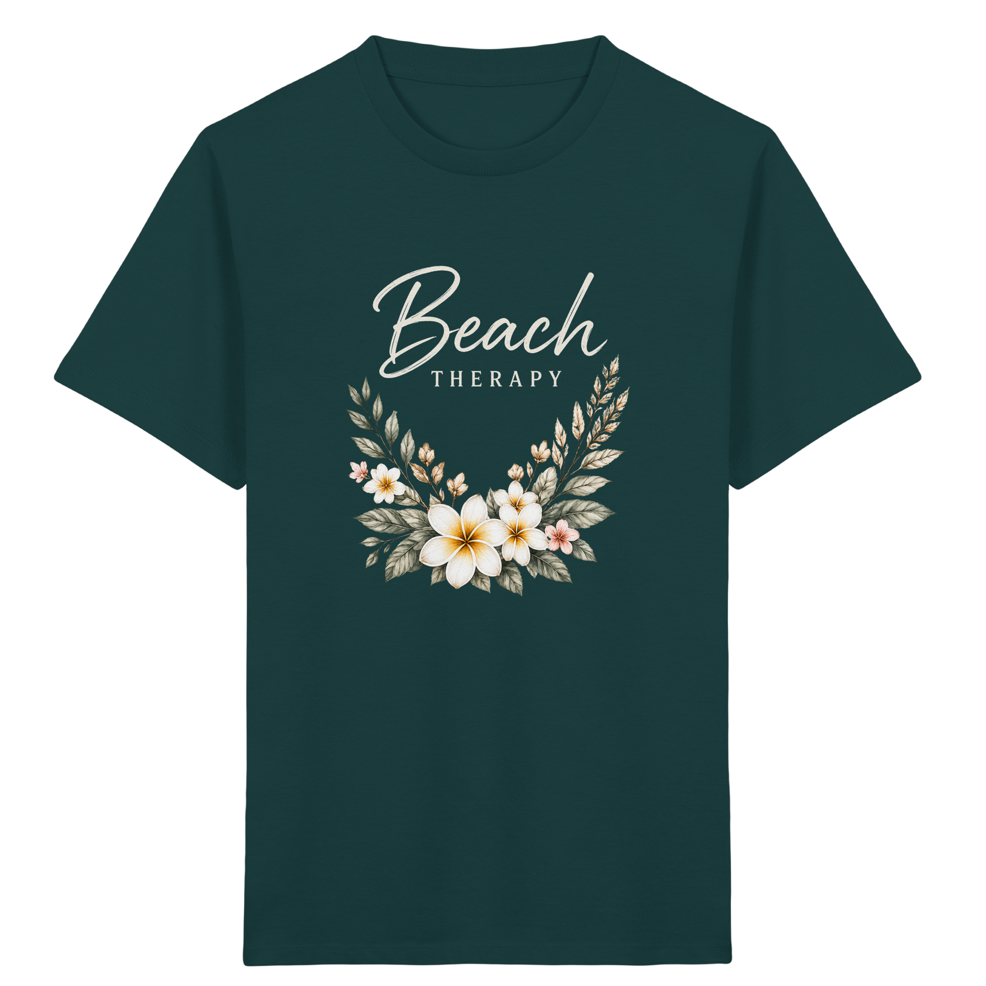Beach Therapy – Floral Collection | Helle Schrift  - Kids Organic Shirt