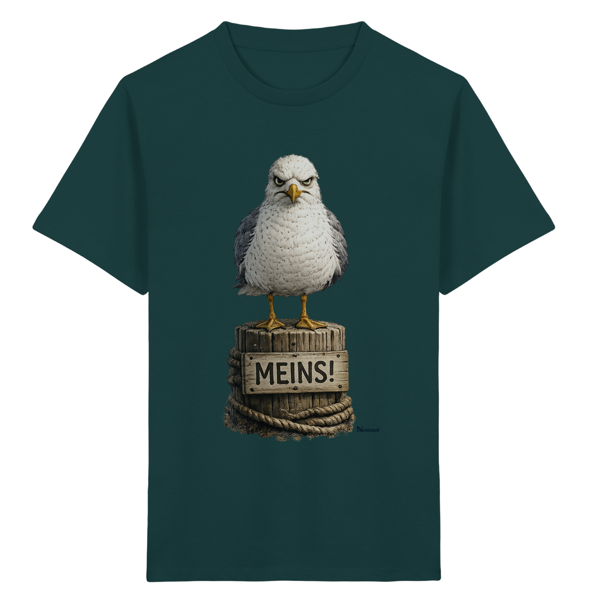 Möwe mit Meinung – MEINS! | - Kids Organic Shirt