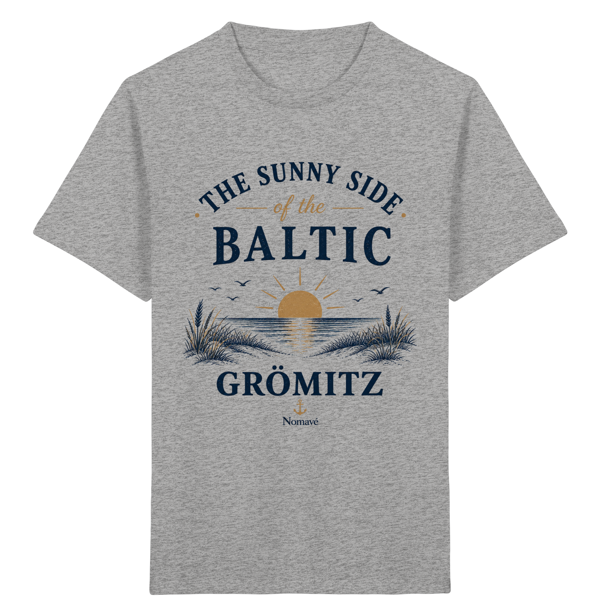 Grömitz - The Sunny Side - Sonnenseite Ostsee Kinder Bio Shirt