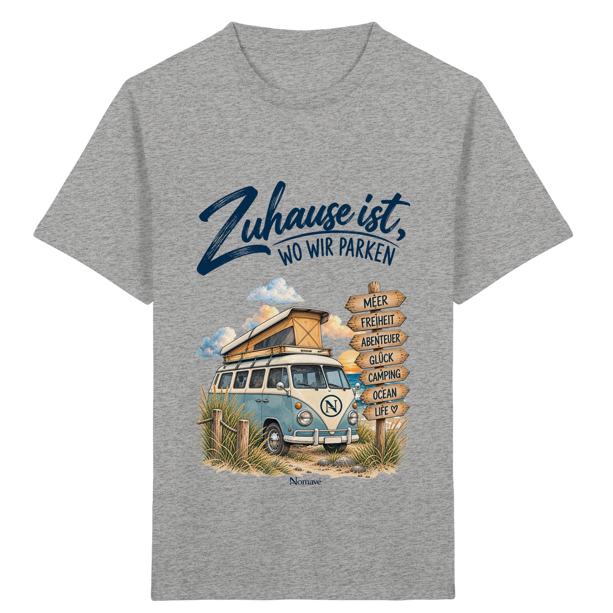 Zuhause ist, wo wir parken – Vanlife & Camping - Kinder Bio Shirt