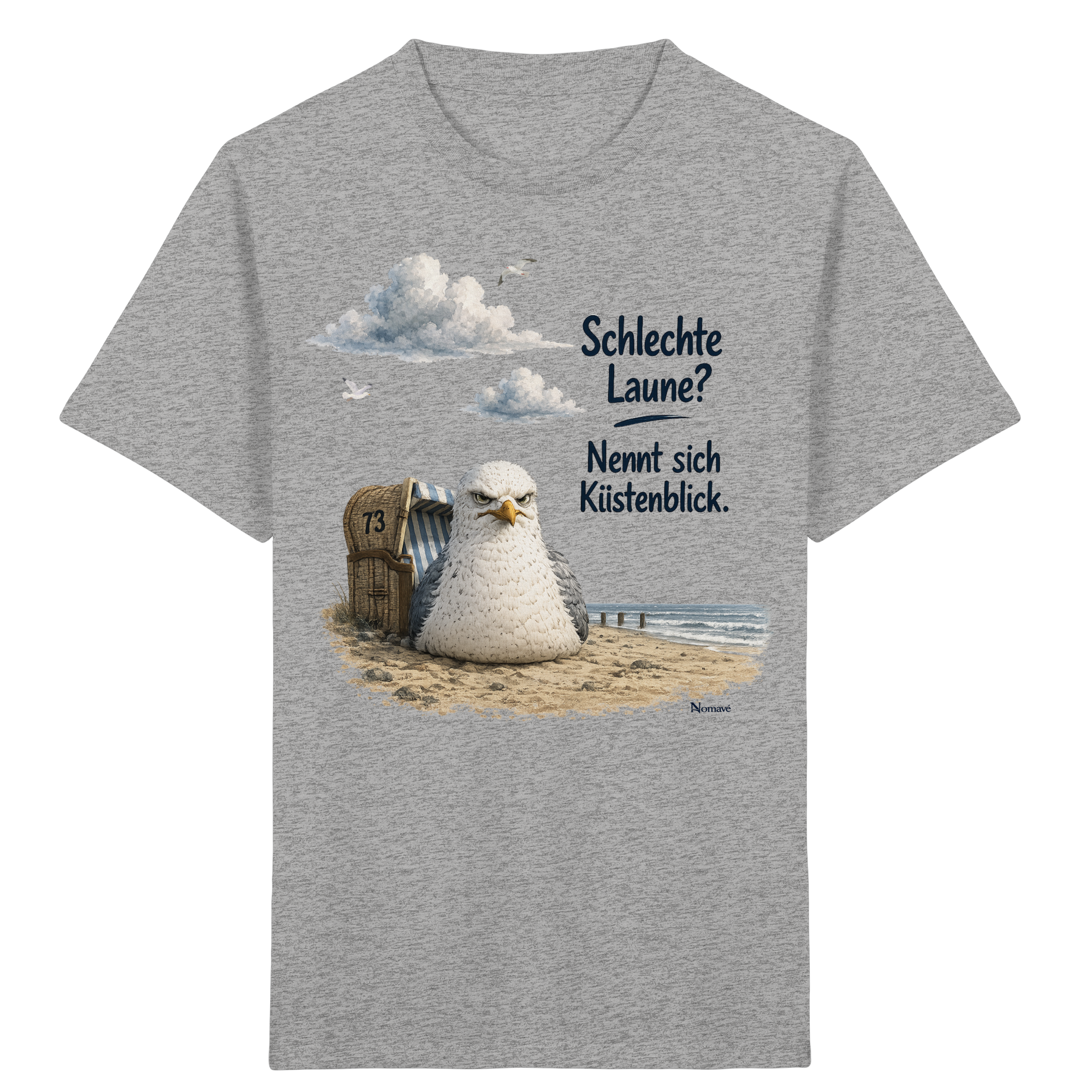 Maritimer Küstenhumor Möwen Motiv für Ostsee und Nordseefans und Meerliebhaber - Kids Organic Shirt