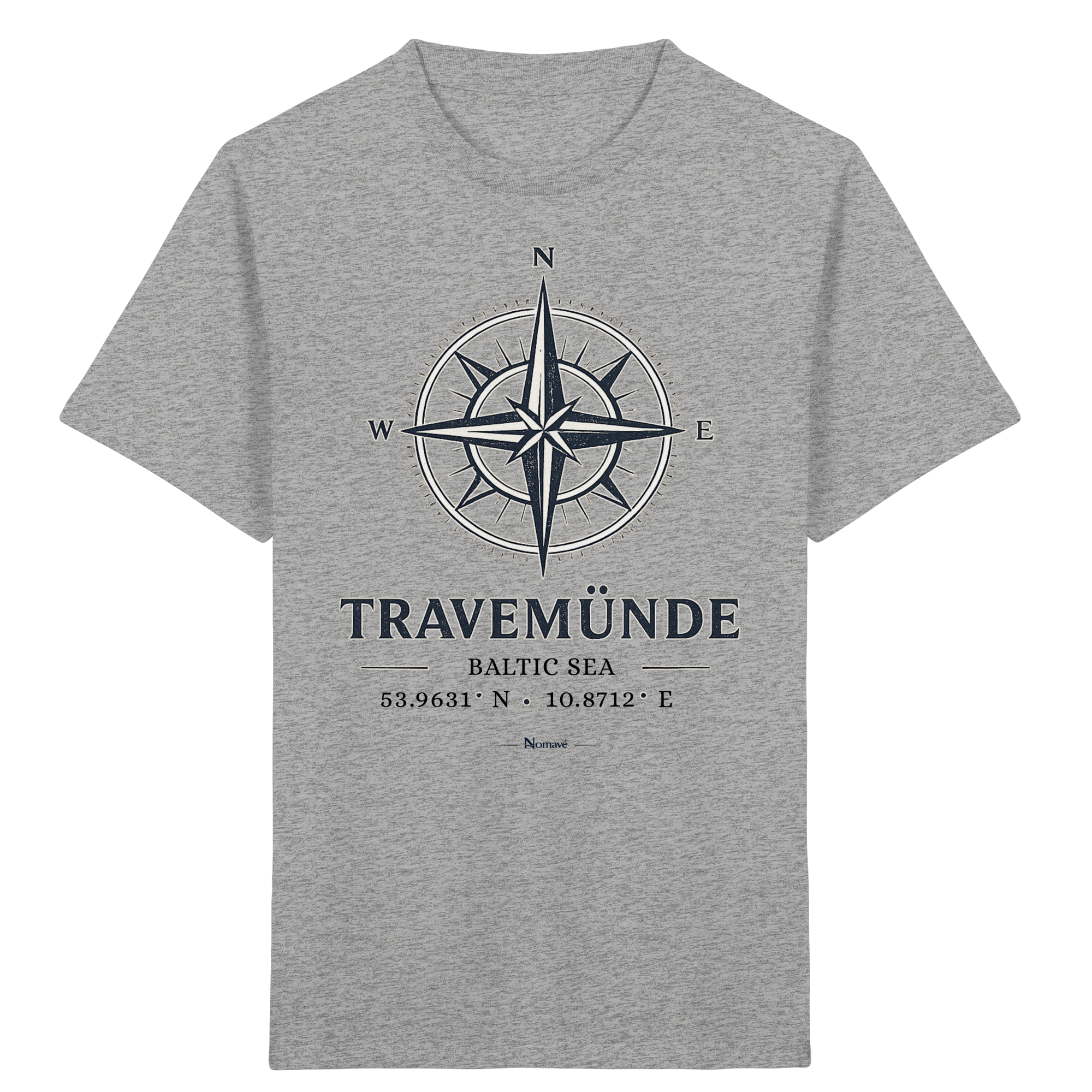 Travemünde Windrose – Baltic Sea Bio Kinder T-Shirt aus 100 % Bio-Baumwolle