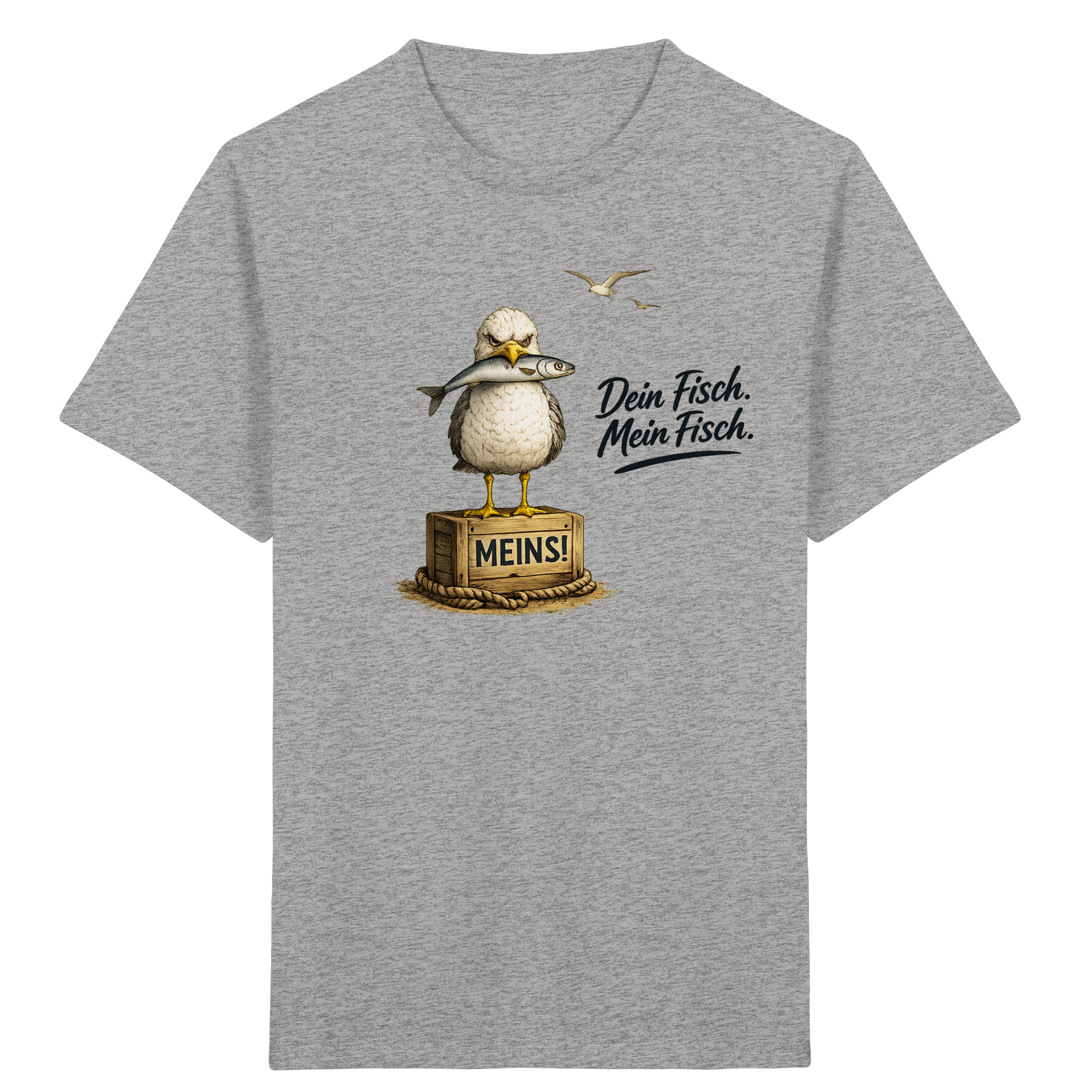 Alpha - Möwe mit Meinung – Dein Fisch. Mein Fisch. | - Kids Organic Shirt