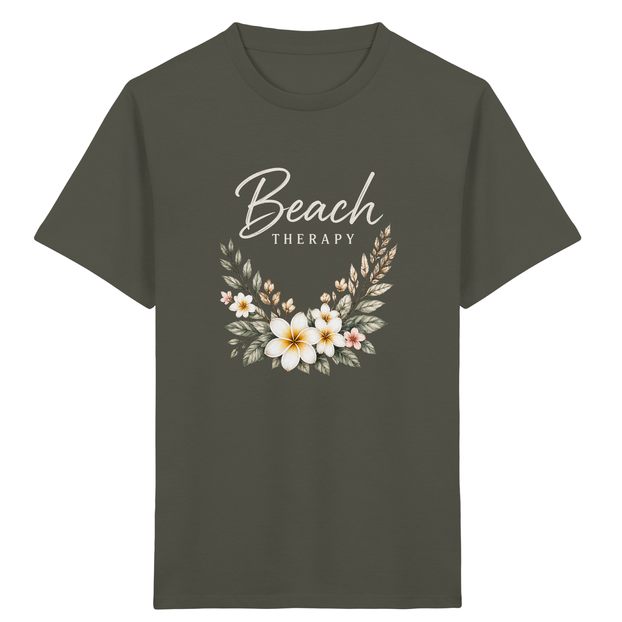Beach Therapy – Floral Collection | Helle Schrift  - Kids Organic Shirt