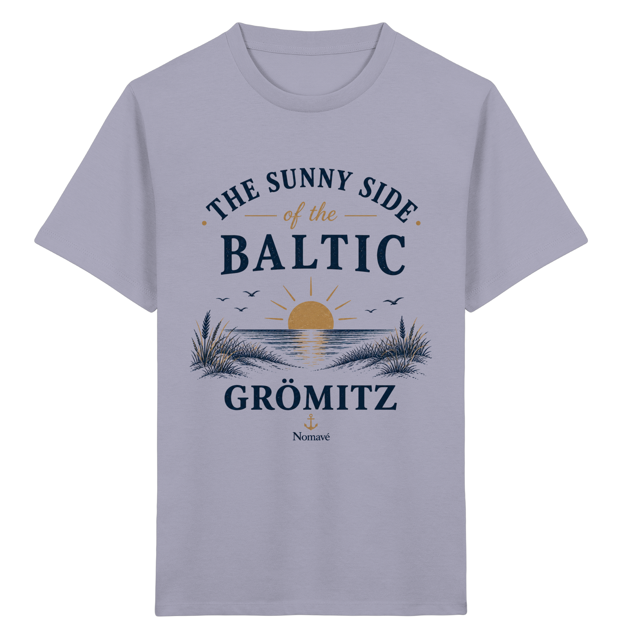 Grömitz - The Sunny Side - Sonnenseite Ostsee Kinder Bio Shirt