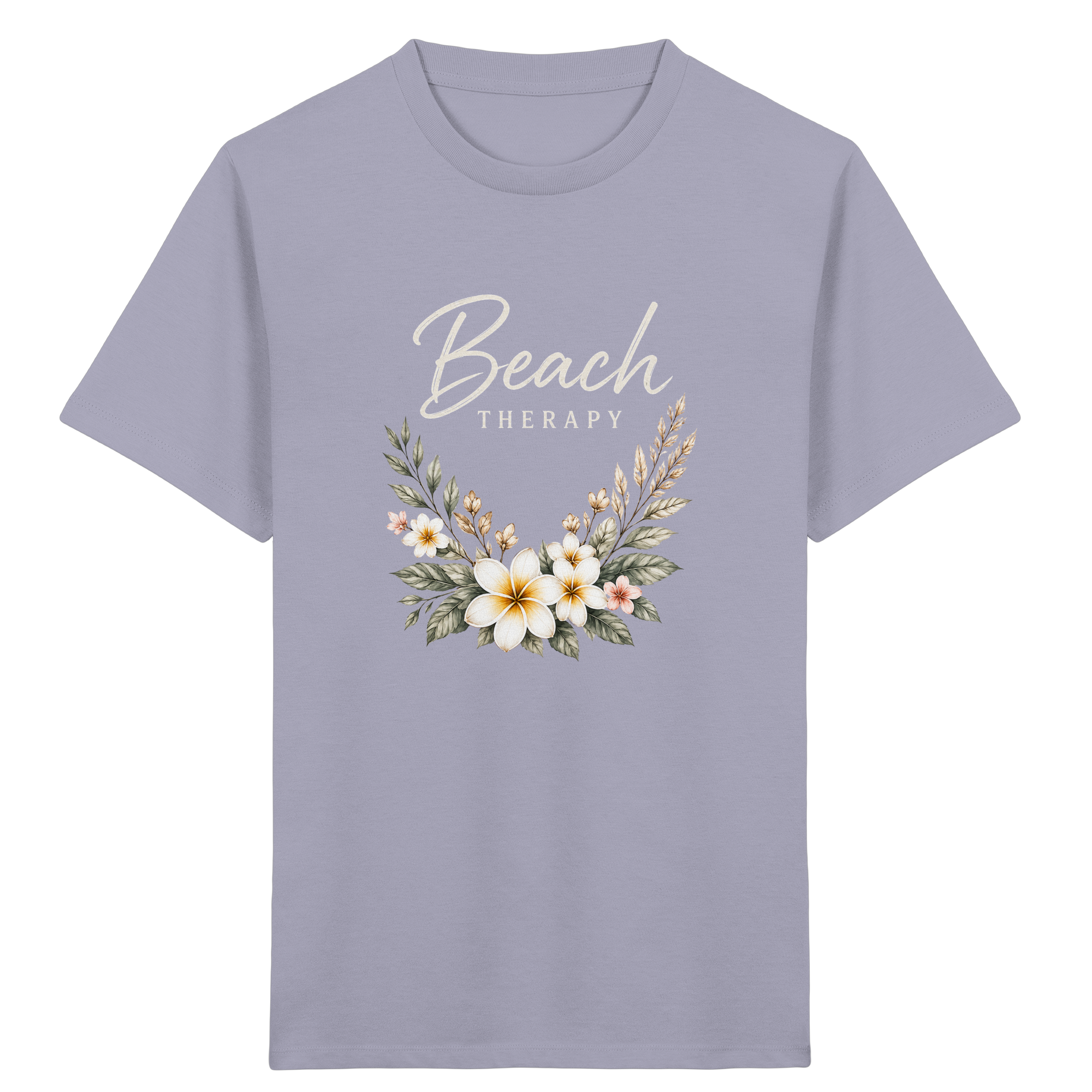 Beach Therapy – Floral Collection | Helle Schrift  - Kids Organic Shirt