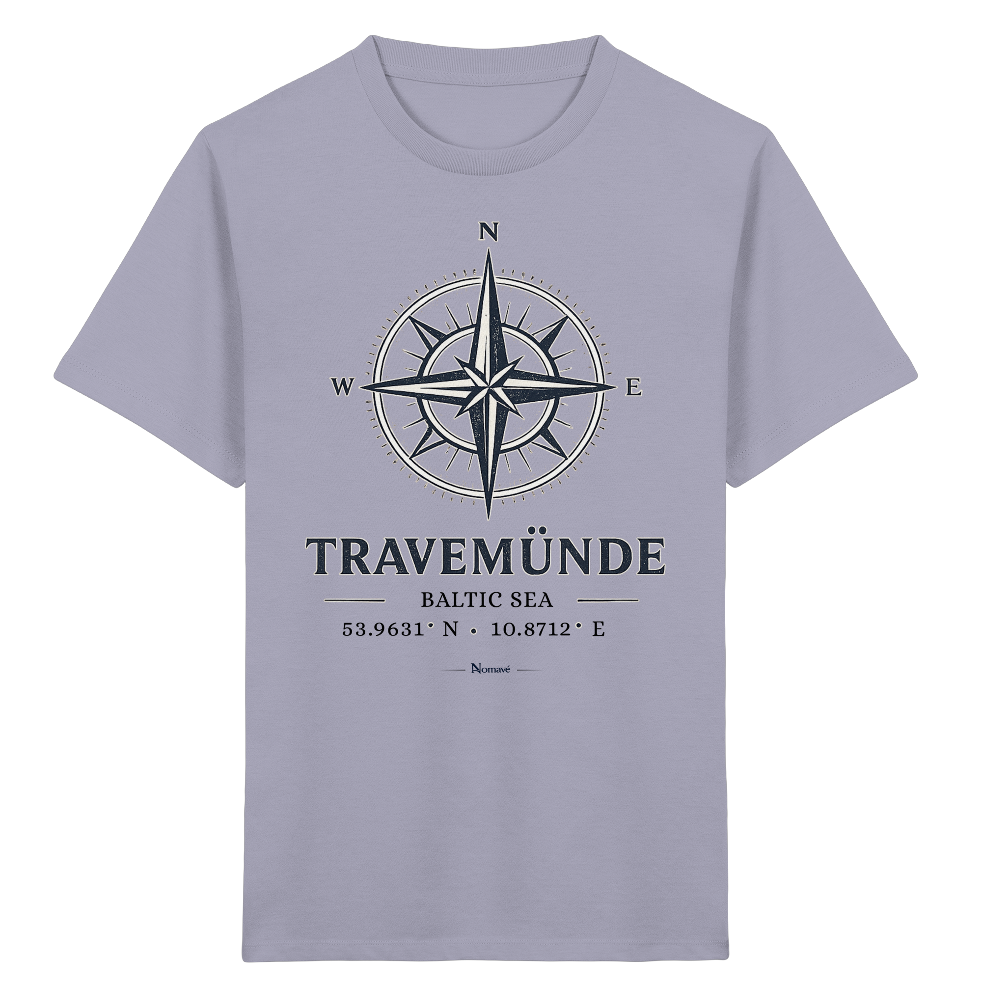 Travemünde Windrose – Baltic Sea Bio Kinder T-Shirt aus 100 % Bio-Baumwolle