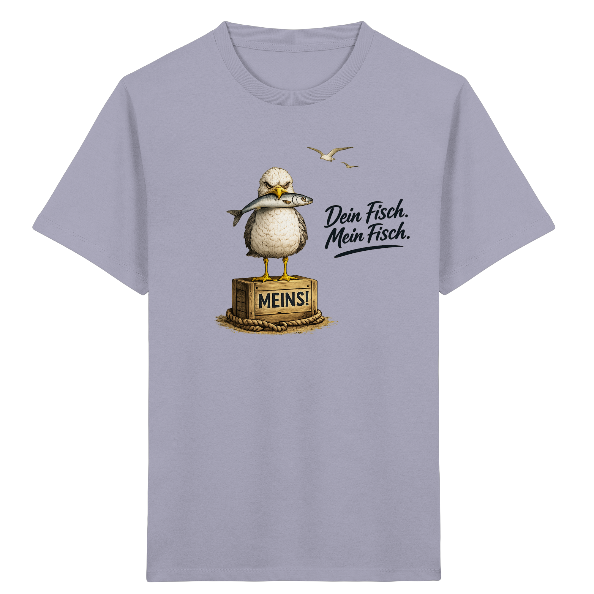 Alpha - Möwe mit Meinung – Dein Fisch. Mein Fisch. | - Kids Organic Shirt