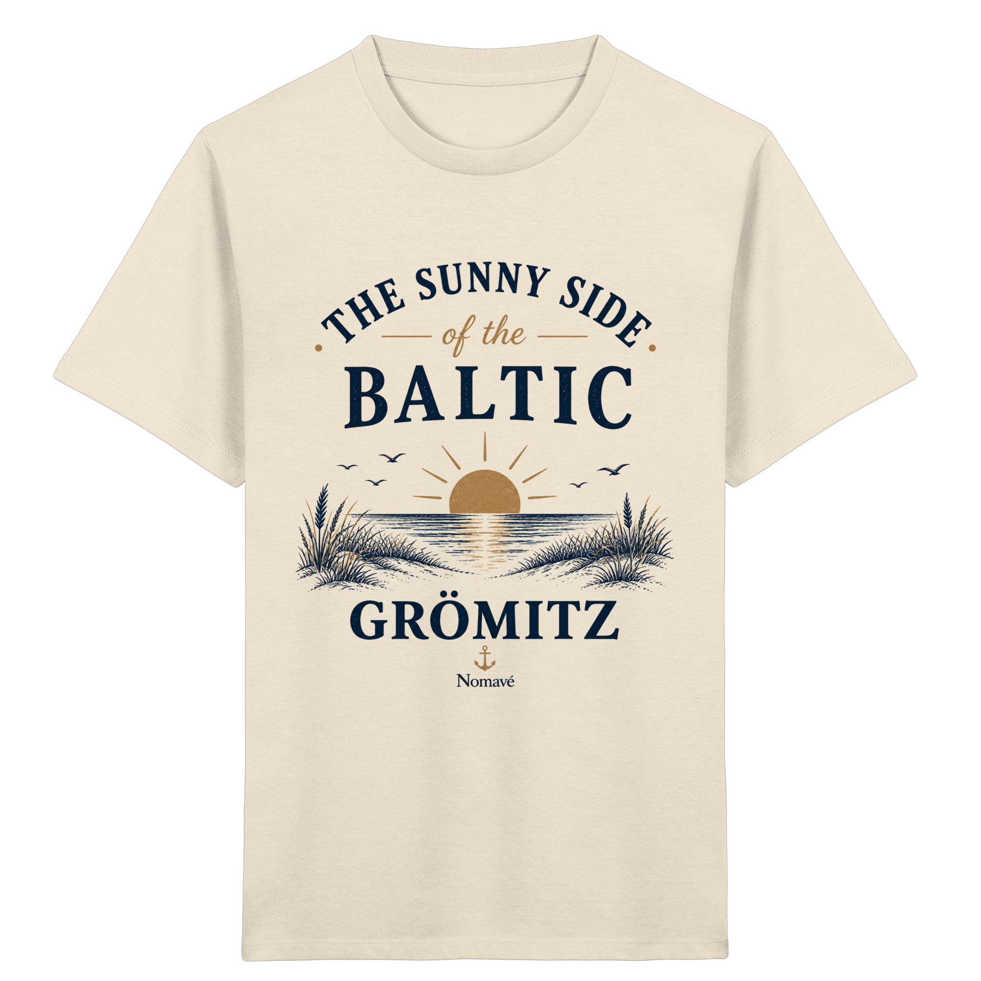 Grömitz - The Sunny Side - Sonnenseite Ostsee Kinder Bio Shirt