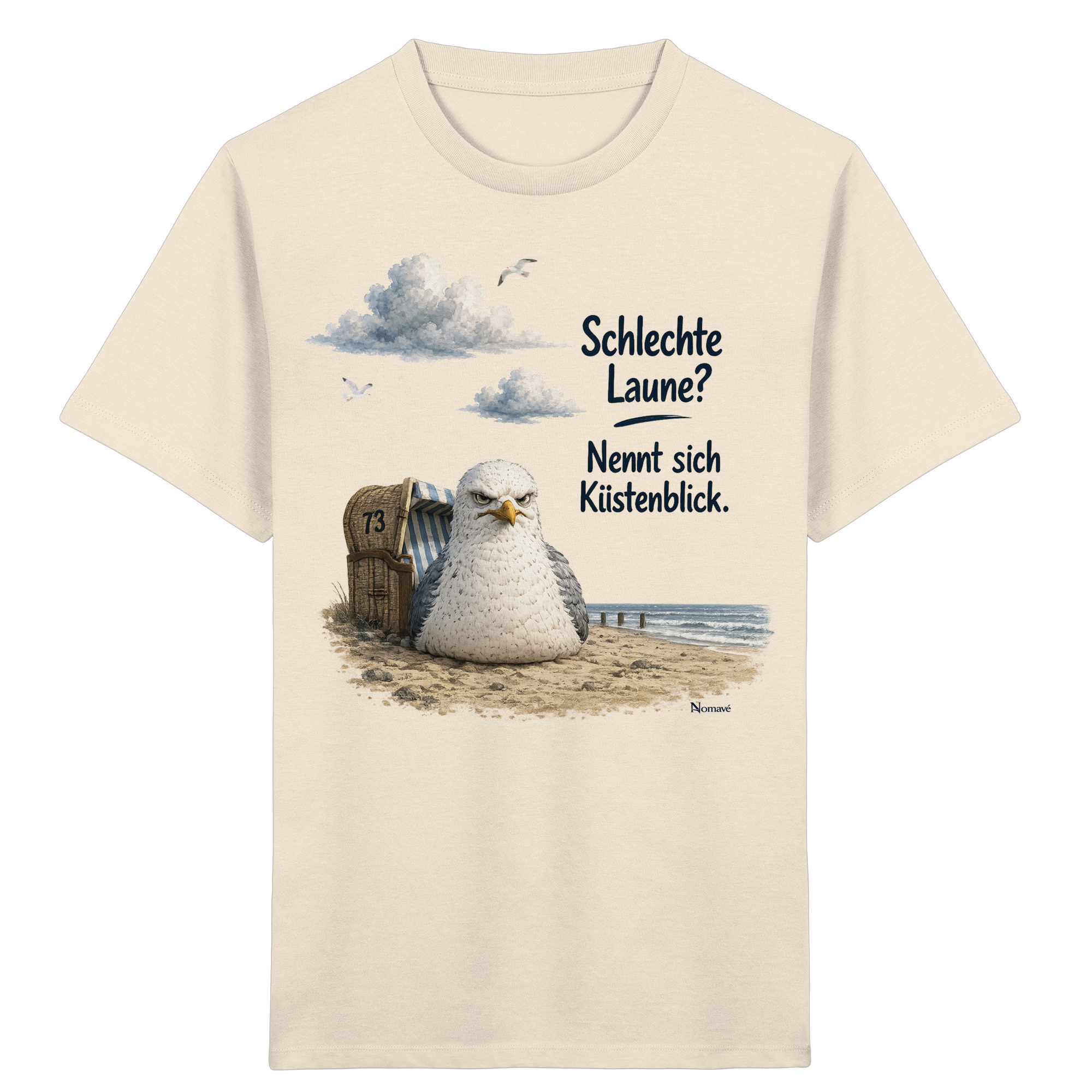 Maritimer Küstenhumor Möwen Motiv für Ostsee und Nordseefans und Meerliebhaber - Kids Organic Shirt