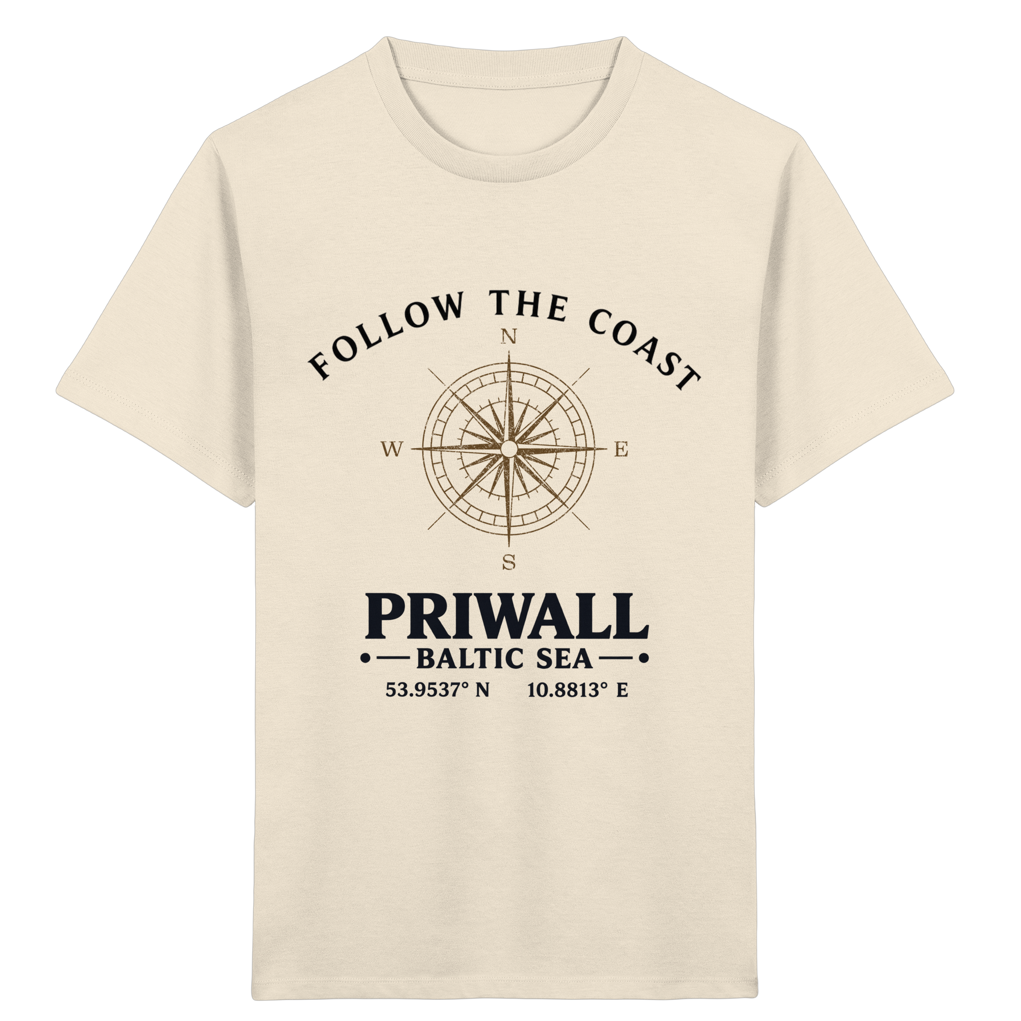 Follow the Coast – Priwall Kompass - Kids Organic Shirt