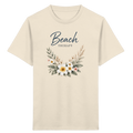 Beach Therapy | Florales Strandmotiv | Sommer | Urlaub | Meer | Blumen | - Kids Organic Shirt