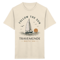 Travemünde Follow The Sun Kinder T-Shirt – 100 % Bio-Baumwolle
