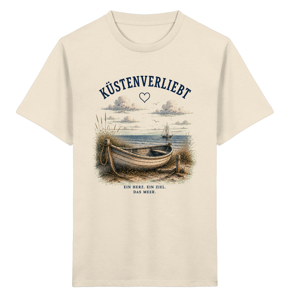 Küstenverliebt Kinder T-Shirt – Zuhause ist, wo das Meer ist | Küstengefühl Kids Shirt