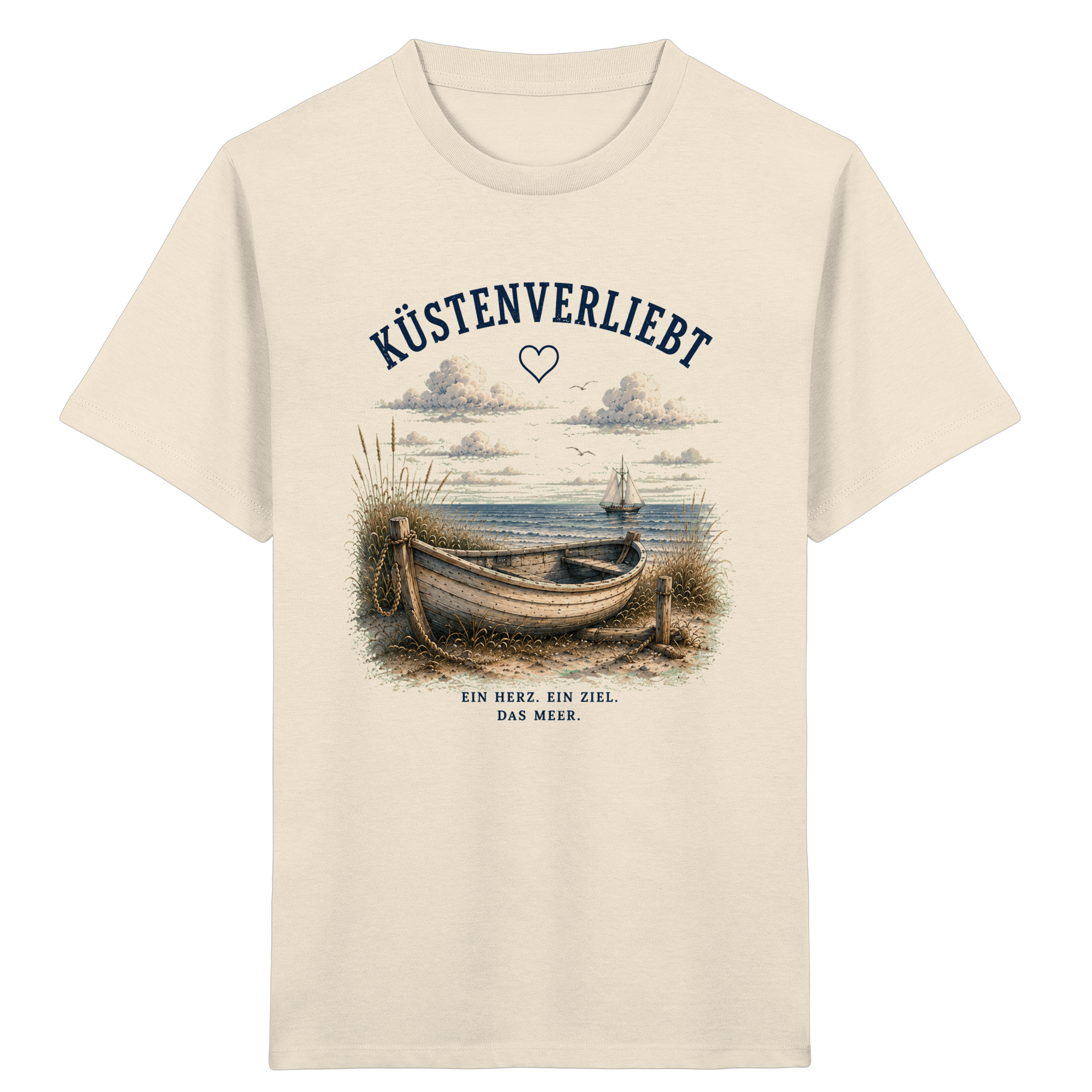 Küstenverliebt Kinder T-Shirt – Zuhause ist, wo das Meer ist | Küstengefühl Kids Shirt