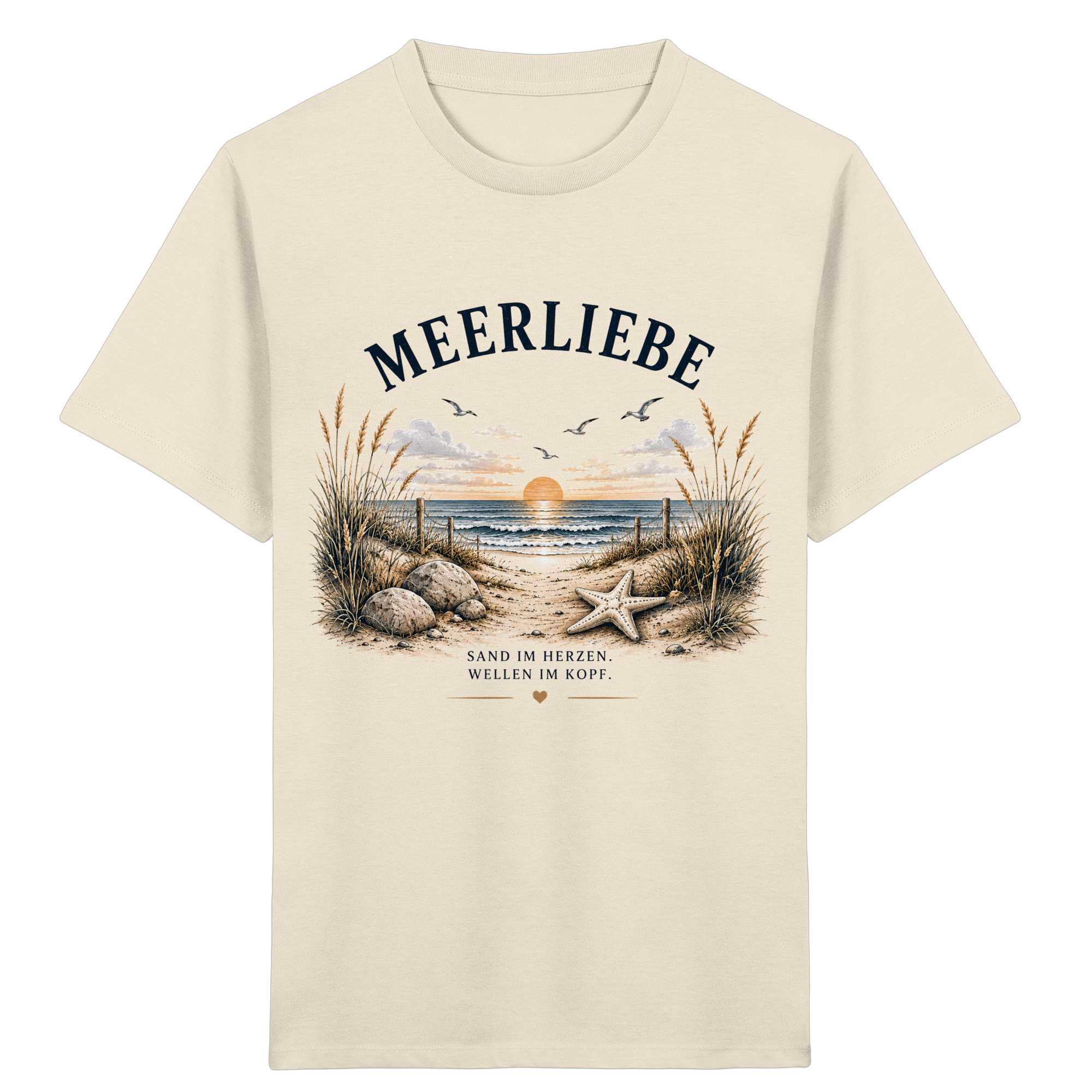 Meerliebe Kinder T-Shirt – Küstengefühl Sea & Soul – Bio Shirt für Kinder