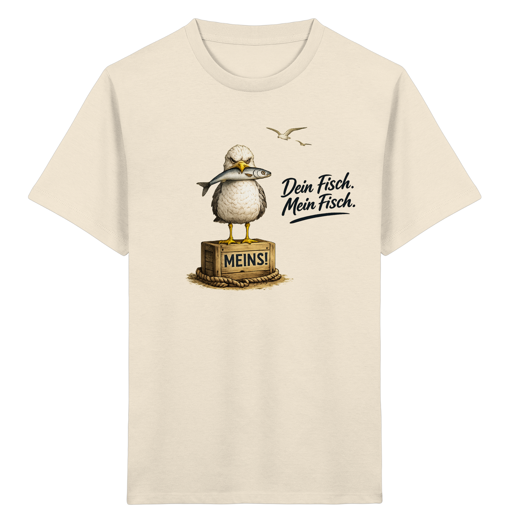 Alpha - Möwe mit Meinung – Dein Fisch. Mein Fisch. | - Kids Organic Shirt