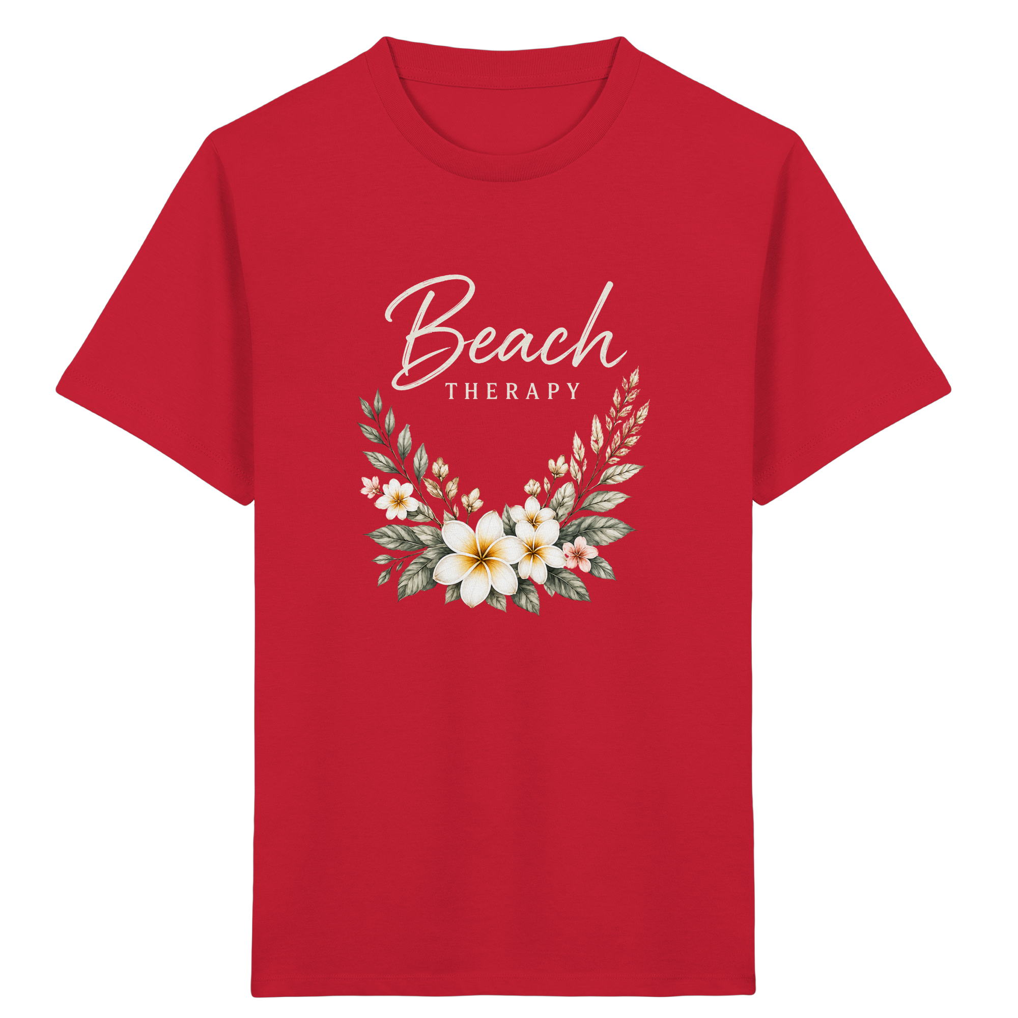Beach Therapy – Floral Collection | Helle Schrift  - Kids Organic Shirt
