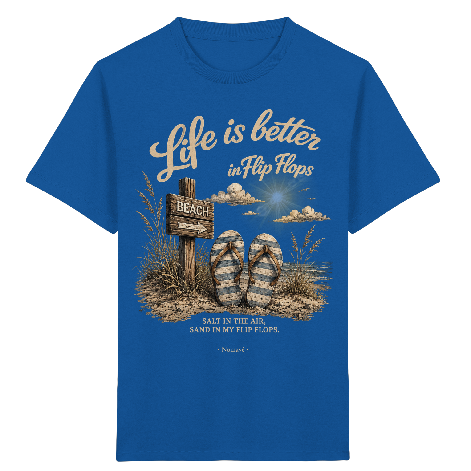 Life-is-better-in-Flip-Flops-Dark-Edition - Kids Organic Shirt