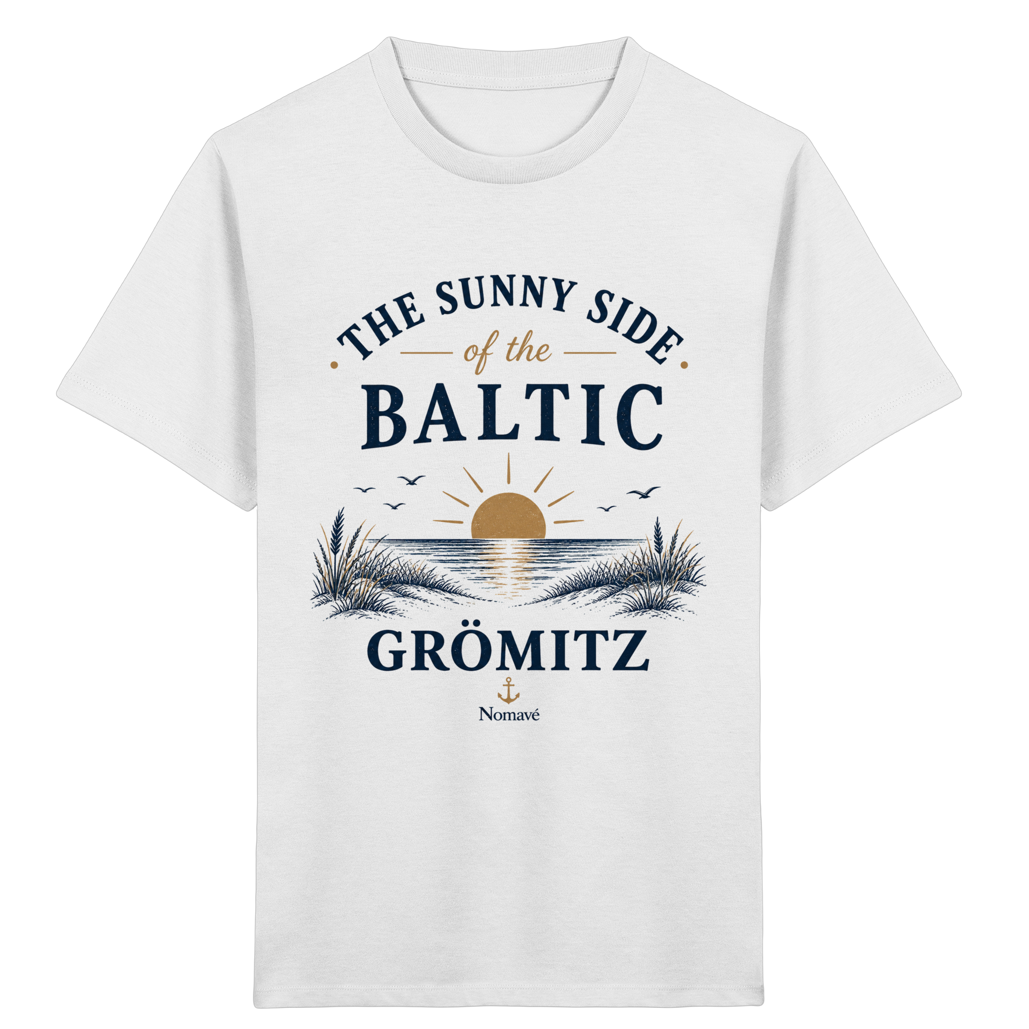 Grömitz - The Sunny Side - Sonnenseite Ostsee Kinder Bio Shirt