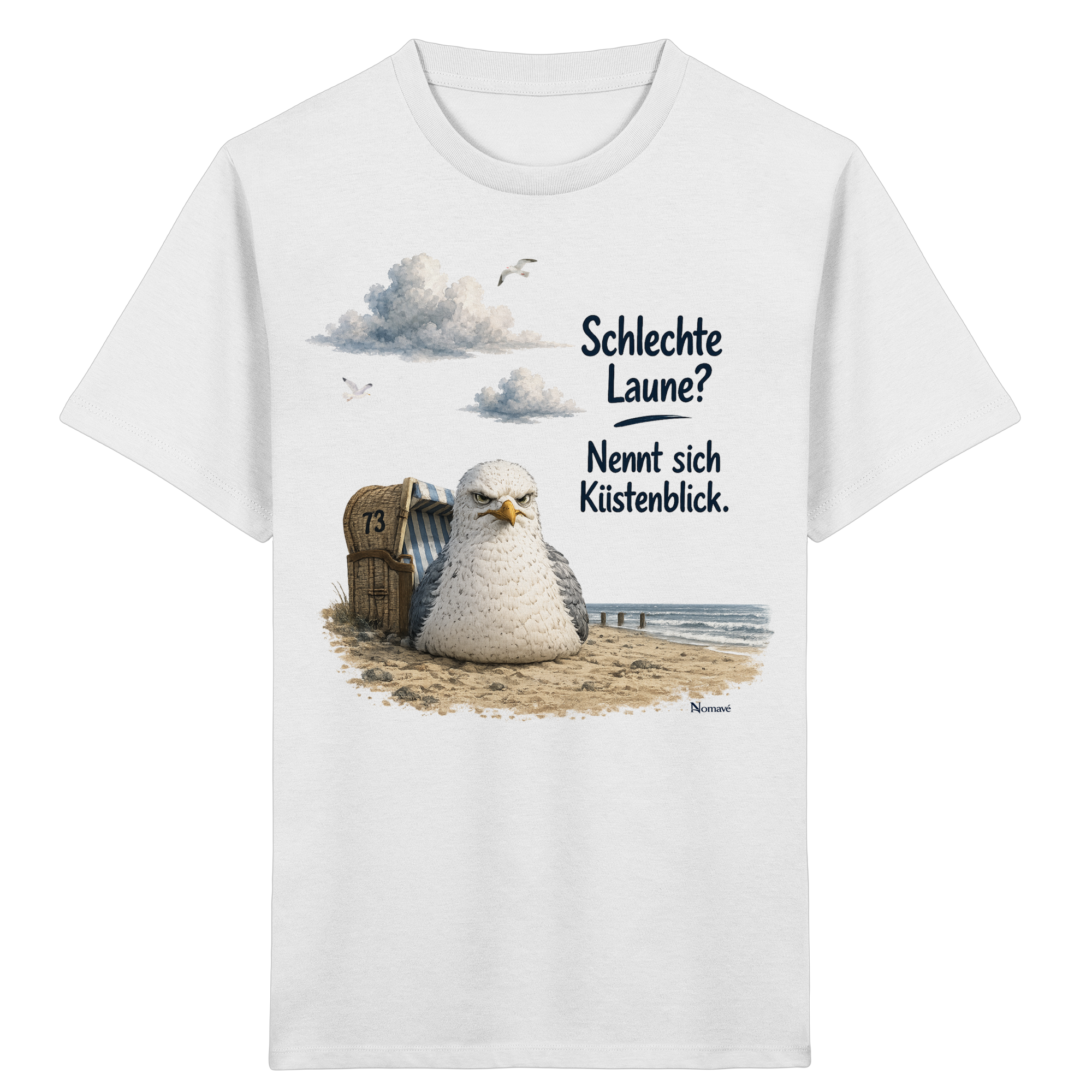 Maritimer Küstenhumor Möwen Motiv für Ostsee und Nordseefans und Meerliebhaber - Kids Organic Shirt