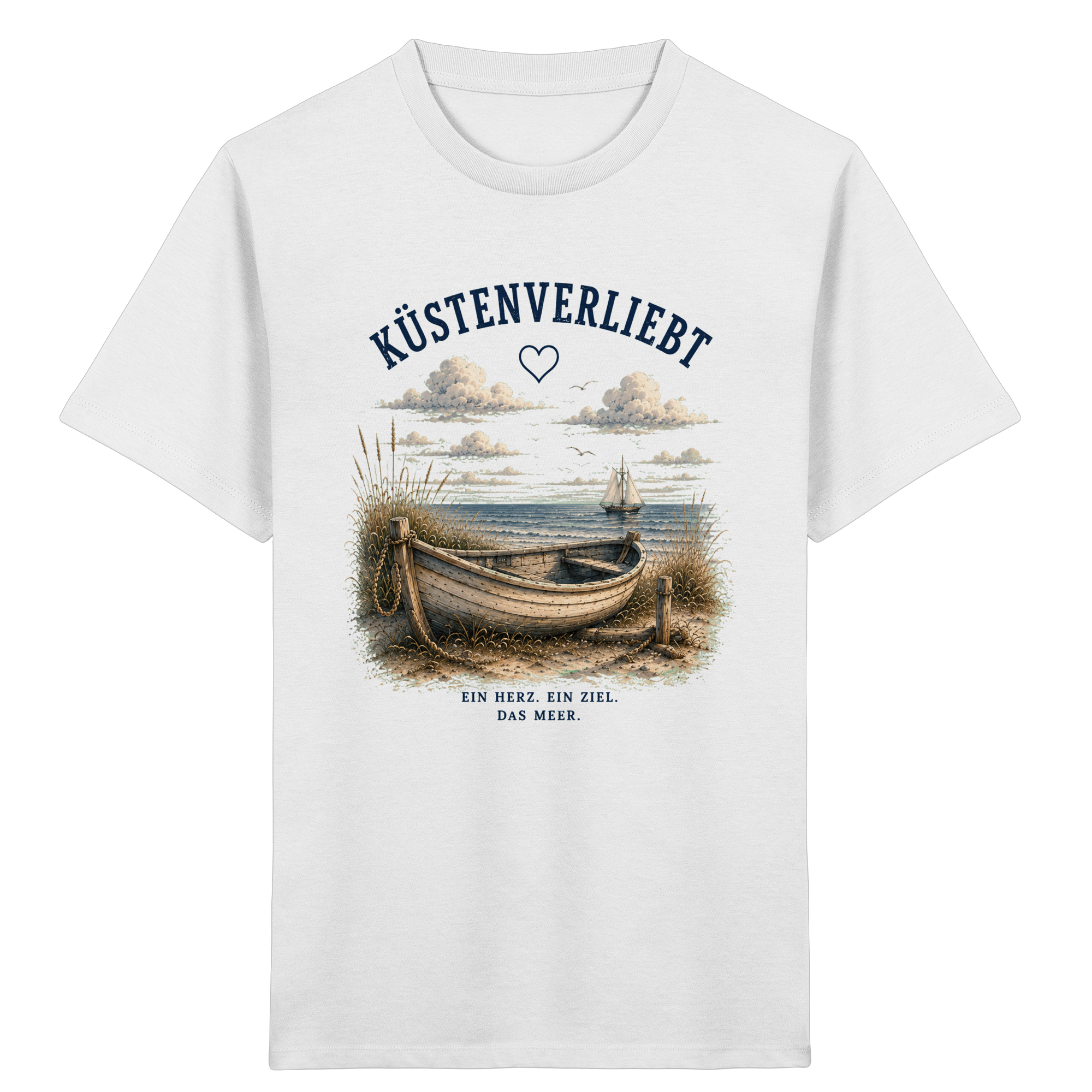 Küstenverliebt Kinder T-Shirt – Zuhause ist, wo das Meer ist | Küstengefühl Kids Shirt