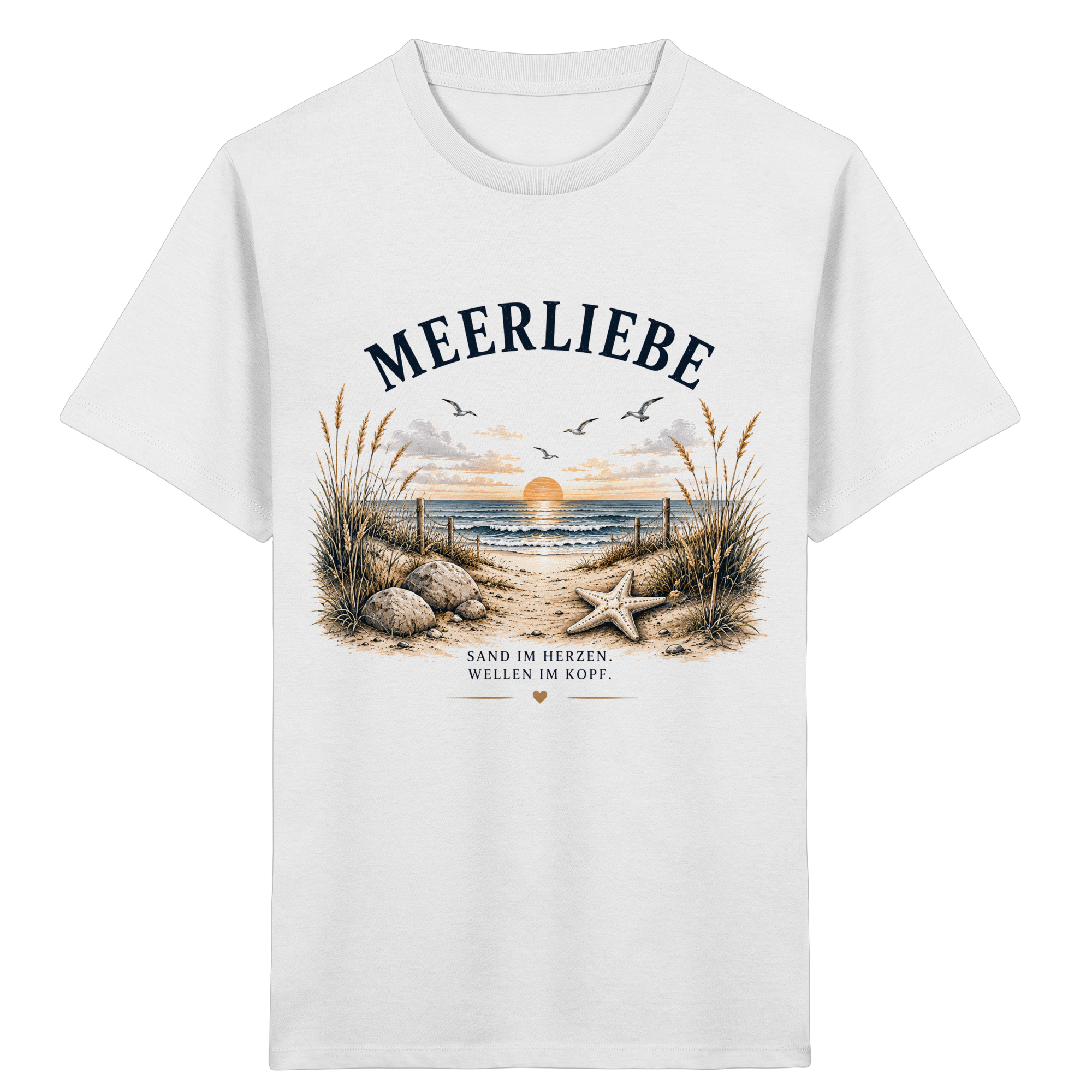 Meerliebe Kinder T-Shirt – Küstengefühl Sea & Soul – Bio Shirt für Kinder