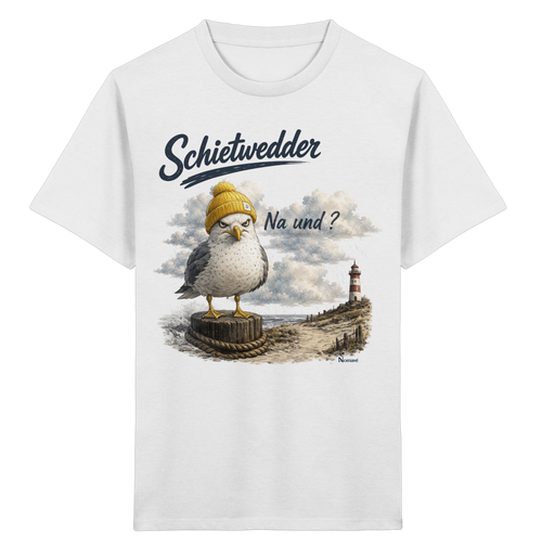 Alpha Möwe – Schietwedder? Na und! - Kids Organic Shirt